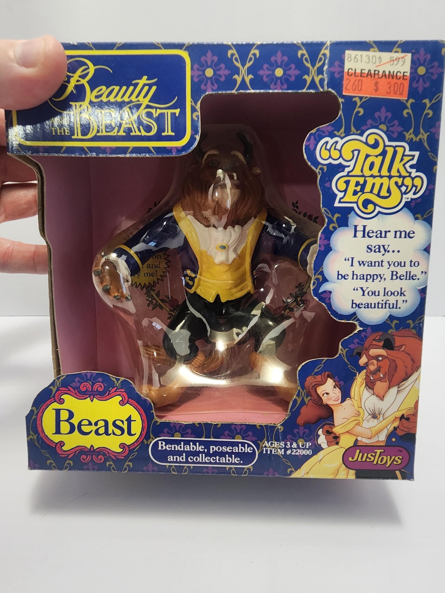 Disney Vintage Beauty and The Beast Beast SEALED Figure - Beast - Beast Figure - Disney - Disney Toys - Beauty and the Beast