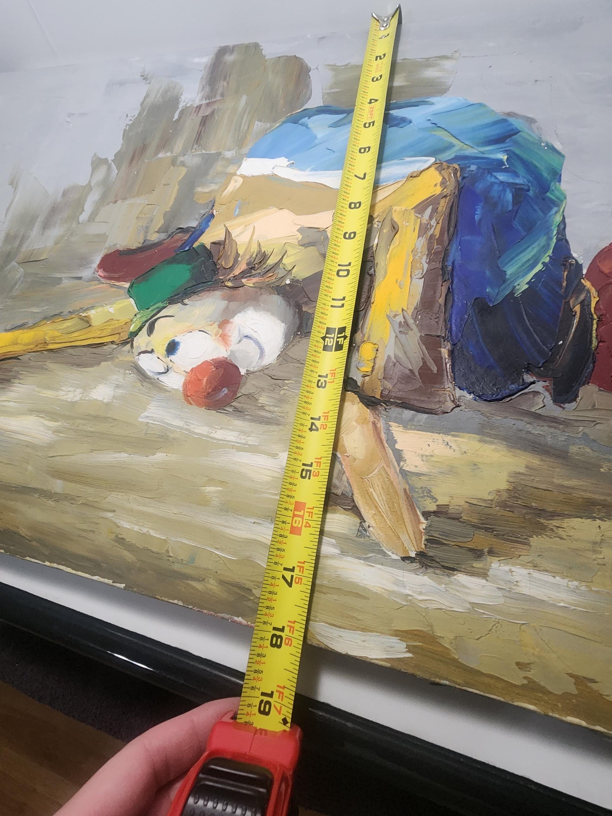 Clown Vintage 1970s Oil Painting - Paintings - Art - Artwork - Oil Paints - Oil Painting - Clowns - Clown Decor - Art Decor - Wall Hanging