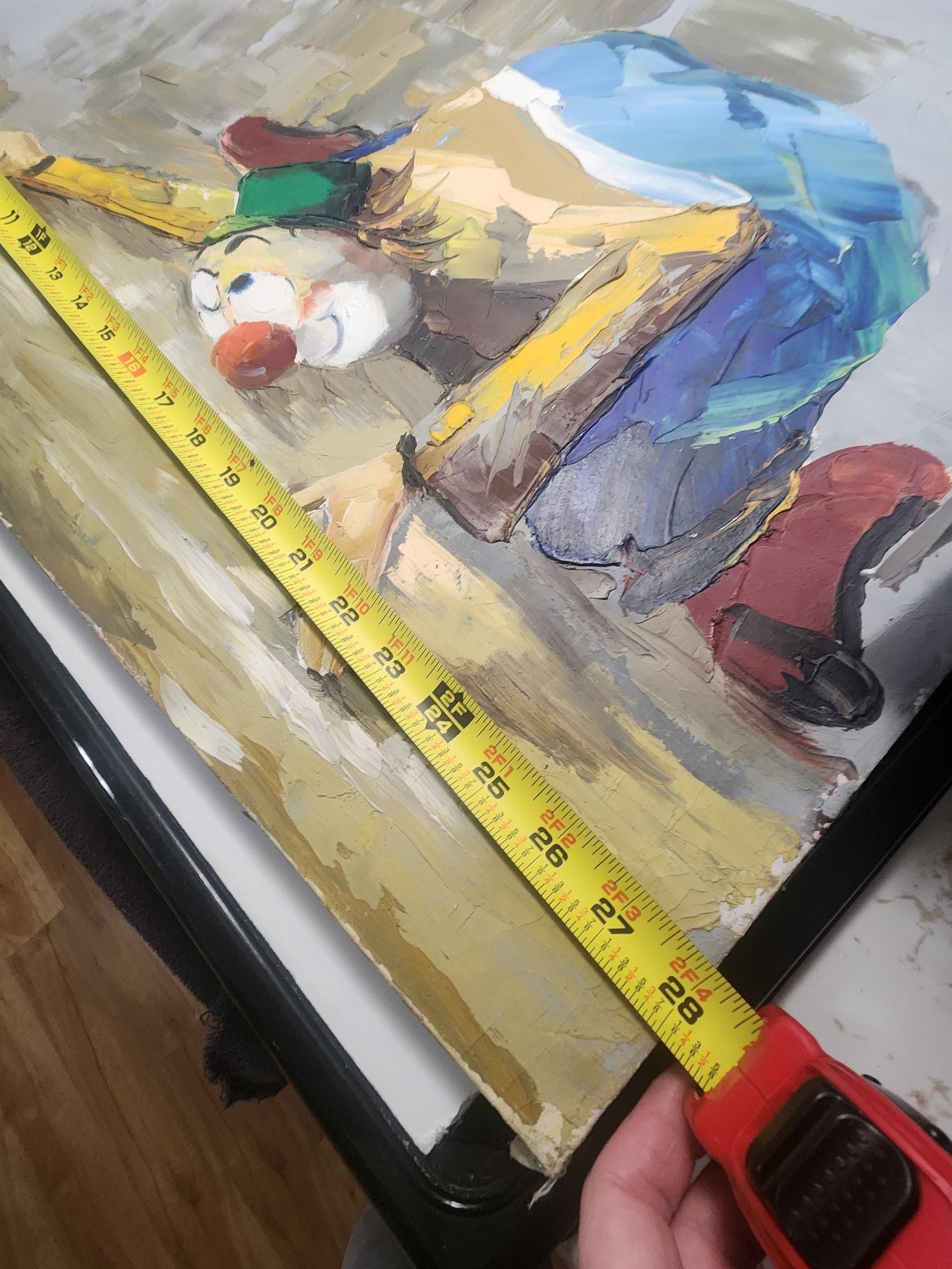 Clown Vintage 1970s Oil Painting - Paintings - Art - Artwork - Oil Paints - Oil Painting - Clowns - Clown Decor - Art Decor - Wall Hanging