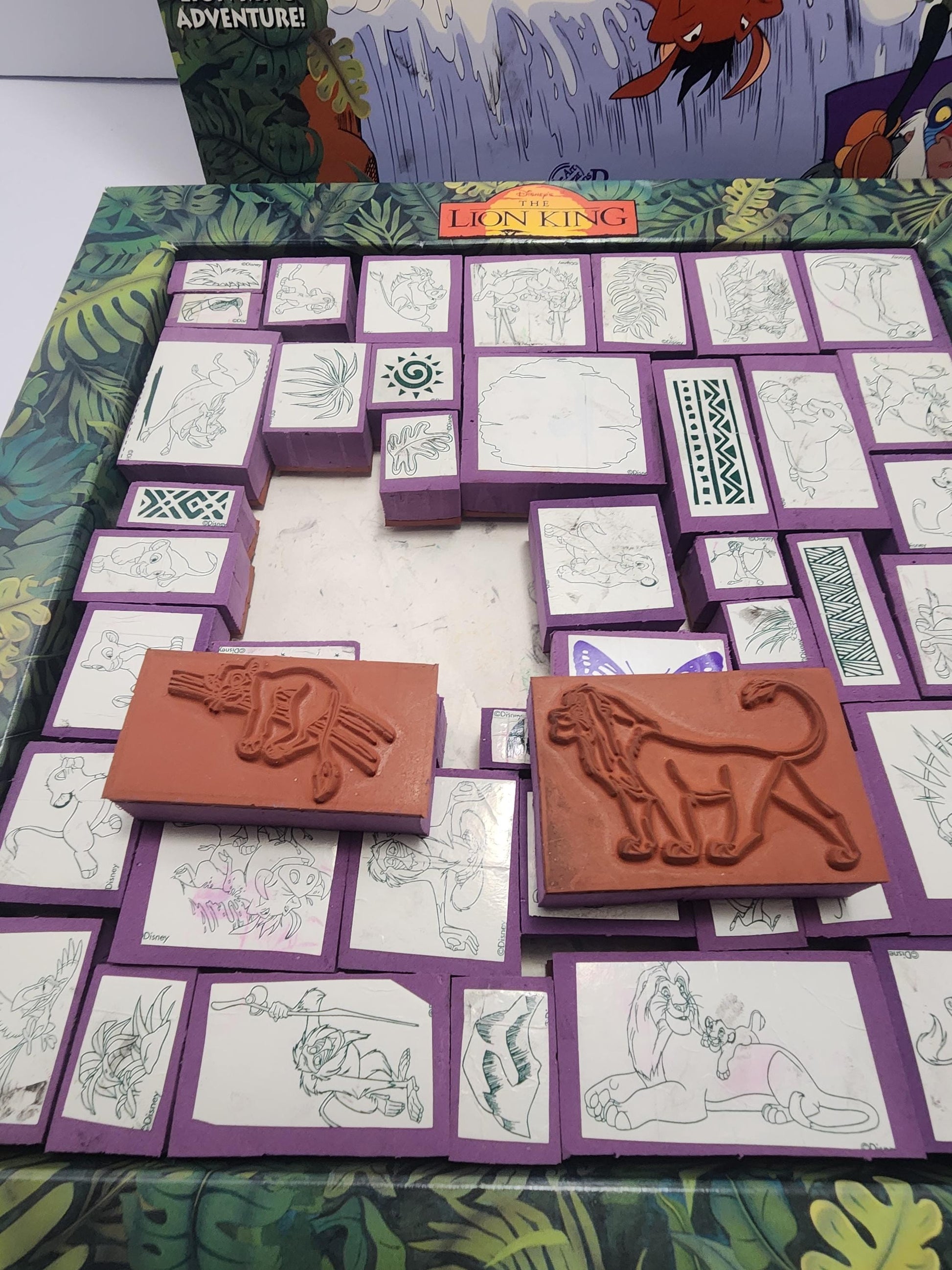 1990s Disney The Lion King Stamper Stamps Collection - Stamps - Stampers - Stamp Kit - Arts - Crafts - The Lion King - Lion King - Disney