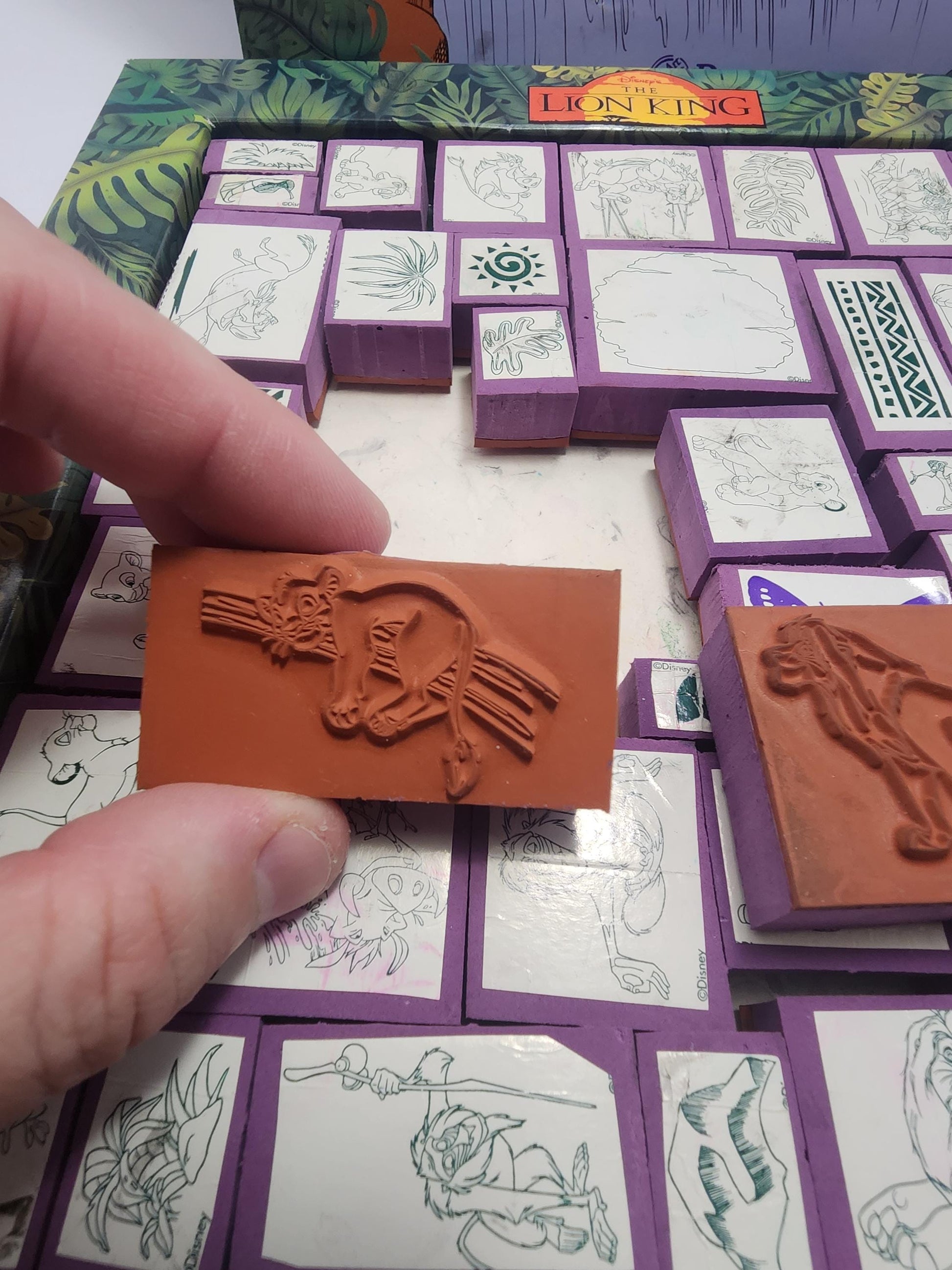1990s Disney The Lion King Stamper Stamps Collection - Stamps - Stampers - Stamp Kit - Arts - Crafts - The Lion King - Lion King - Disney