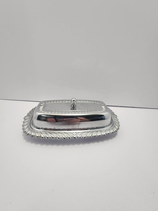 1970s Irvinware Silver Vintage Butter Dish - Butter Dish - Dishes - Silver - 1970s - Butter - Kitchen - Kitchen Decor - Irvinware