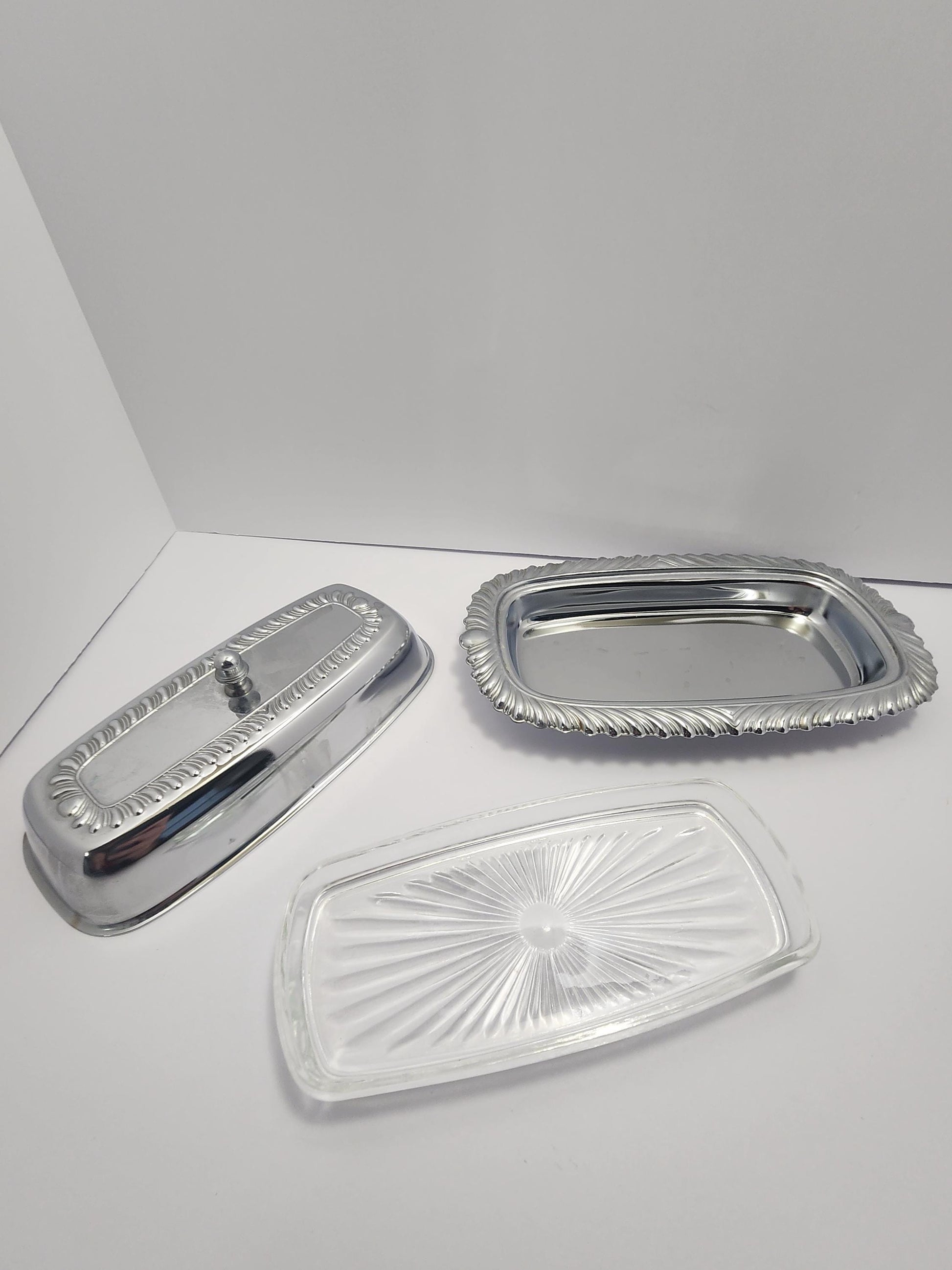 1970s Irvinware Silver Vintage Butter Dish - Butter Dish - Dishes - Silver - 1970s - Butter - Kitchen - Kitchen Decor - Irvinware