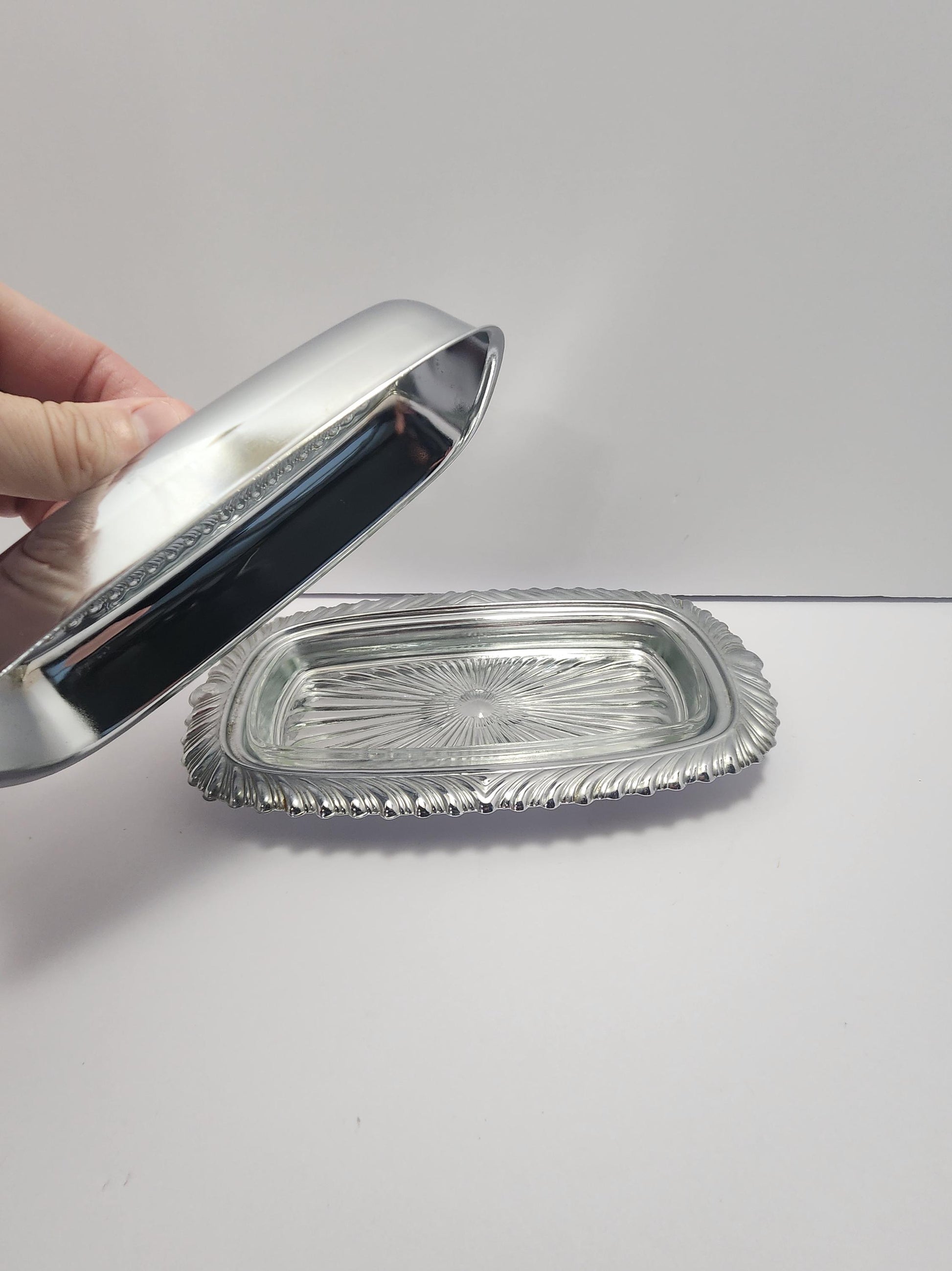 1970s Irvinware Silver Vintage Butter Dish - Butter Dish - Dishes - Silver - 1970s - Butter - Kitchen - Kitchen Decor - Irvinware