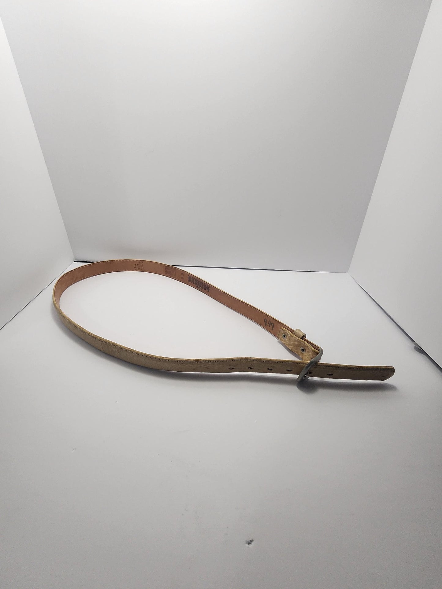 Mexican Western Bandido Size 40 Exotic Leather Belt with Steel Buckle - Belts - Exotics Leather - Mens Belt - Western - Bandido