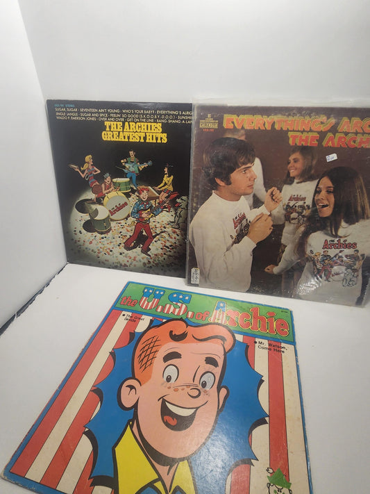 The Archies Greatest Hits 1960 1970s LOT of 3 Vinyl Records - The Archies - Archies - Greatest Hits - LP - Vinyl Lps - Vinyl - Records