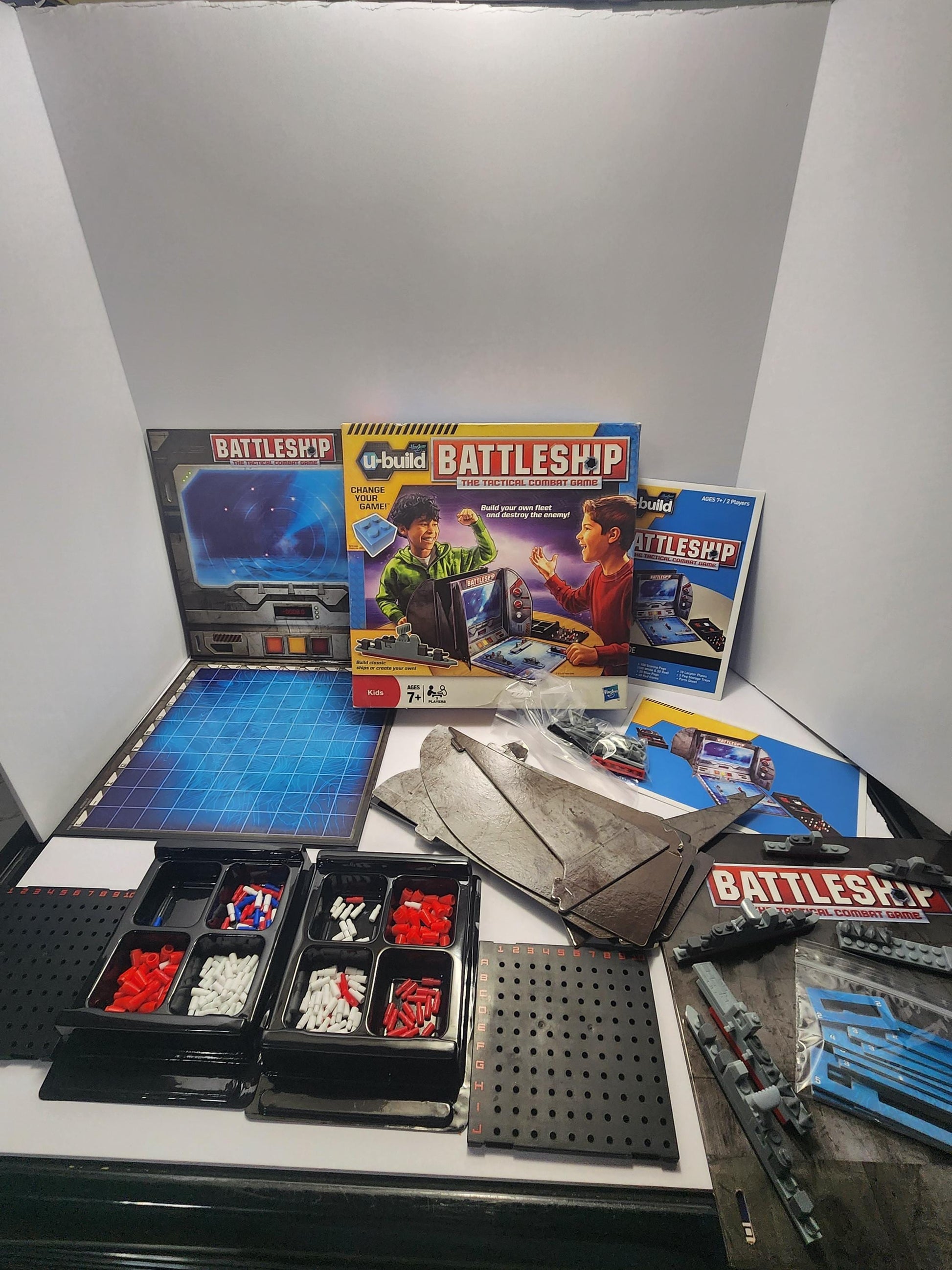 Battleship U Build Board Game - Battleship - Vintage Games - Board Games - Family Games - Family Game Night - Build - Battleship Game