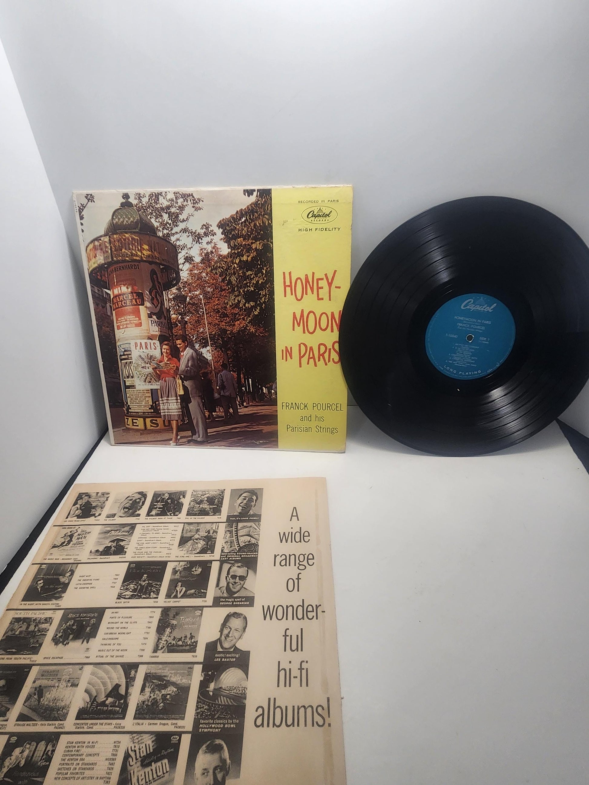 Honeymoon In Paris Frank Pourcel Vintage Capitol Records - Vinyl - Vinyl Records - Records - Honeymoon - Paris - Music - Frank Pourcel