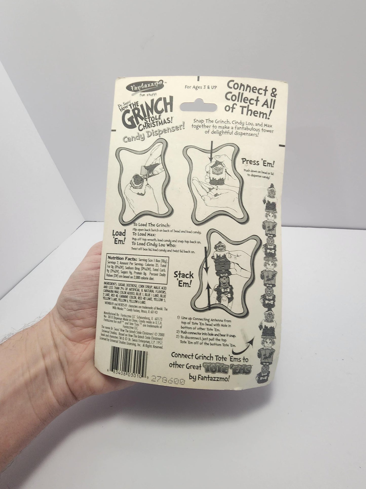 1990s The Grinch Stole Christmas Cindy Lou Candy Dispenser - Candy - Candy Dispenser - The Grinch - The Grinch Stole Christmas - Cindy Lou