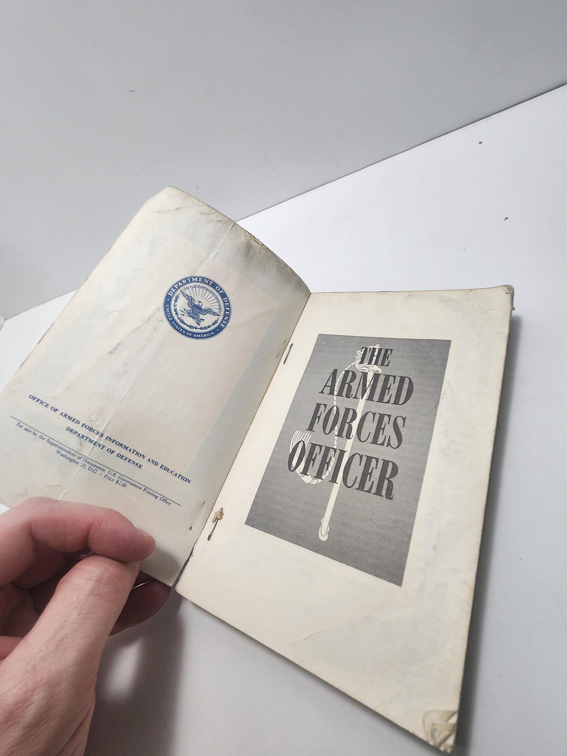 The Armed Forces Officer 1970s Vintage Book - Books - Army - Army Books - War - Armed Forces - The Armed Forces Officer - Police Books