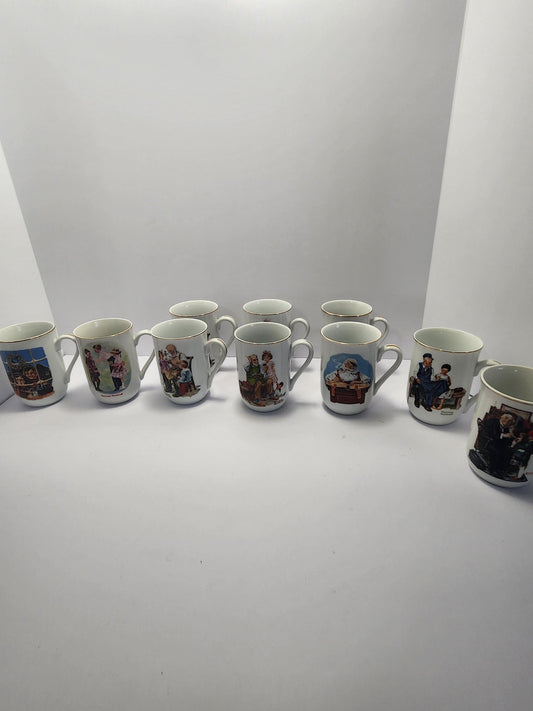 1990s Norman Rockwell Vintage Coffee Mugs - Mugs - Coffee Mugs - Mugs - Drinkware - Norman Rockwell - Norman Rockwell Mugs
