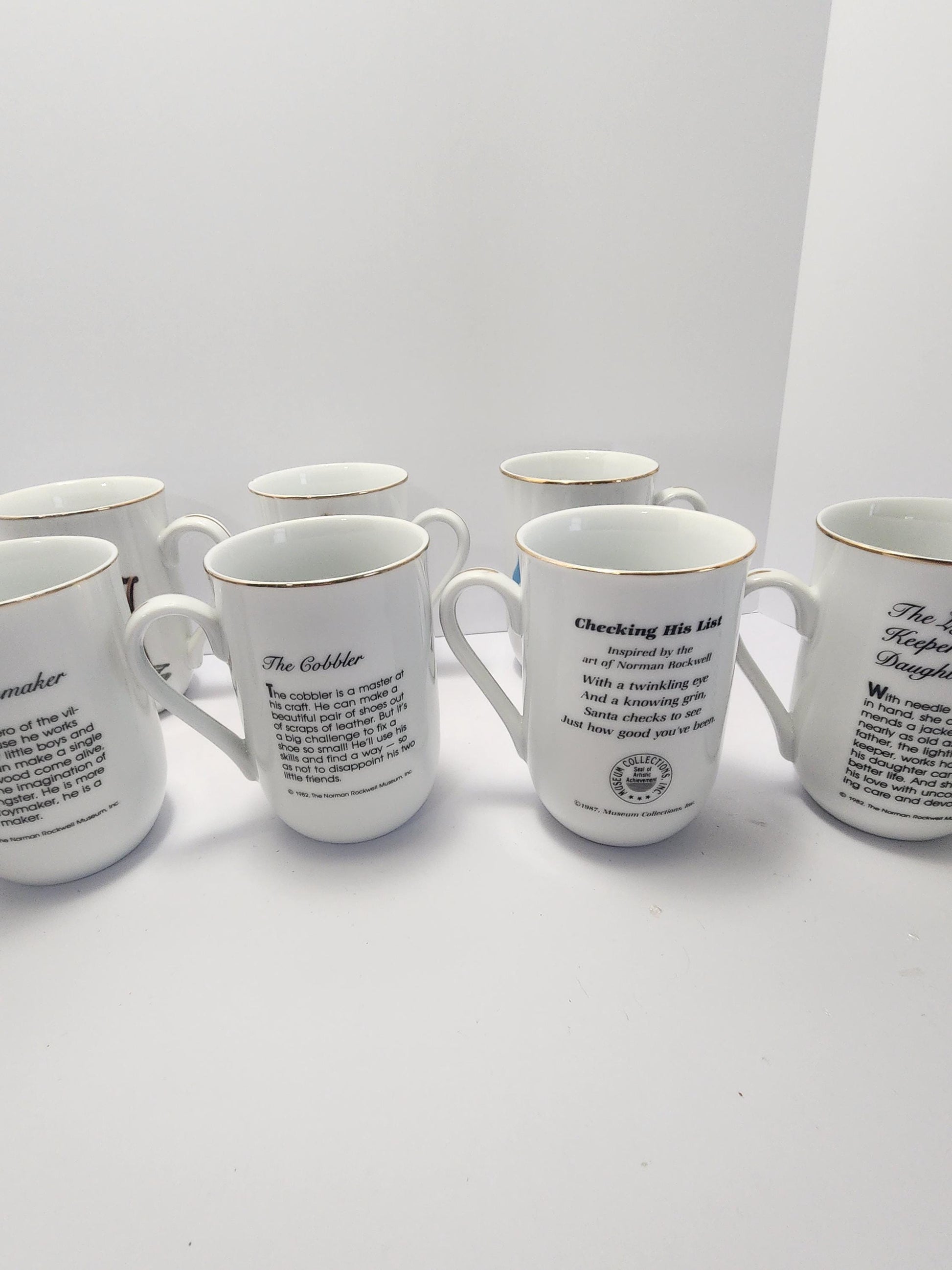 1990s Norman Rockwell Vintage Coffee Mugs - Mugs - Coffee Mugs - Mugs - Drinkware - Norman Rockwell - Norman Rockwell Mugs