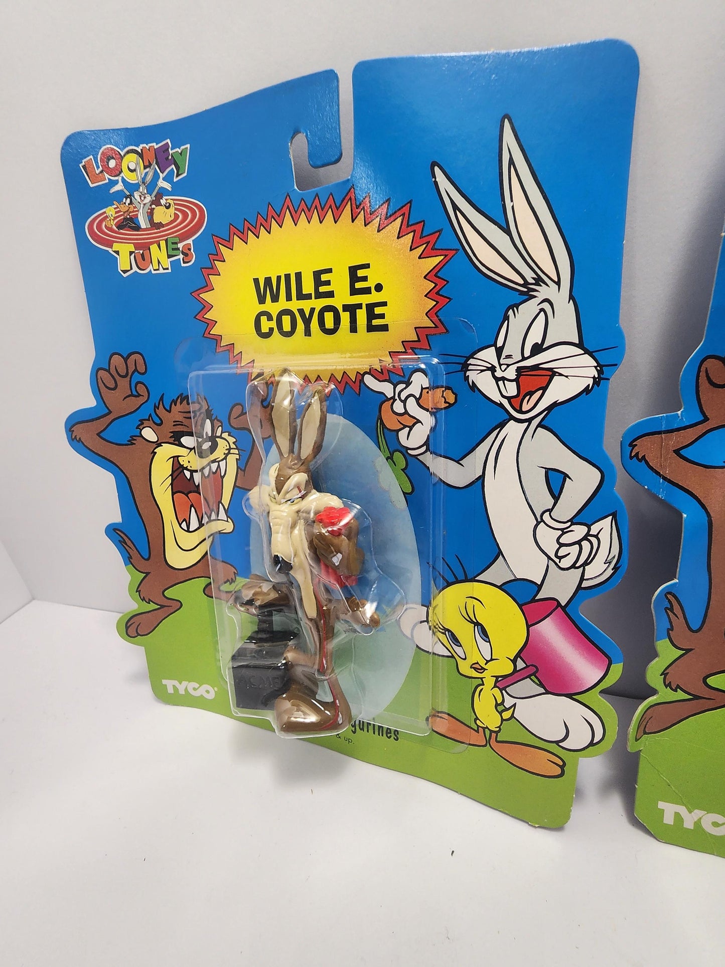 1994 Tyco Warner Brothers Collectable Figures Yosemite Sam Wile E Coyote - Looney Tunes - Looney Toons - Warner Brothers - Tyco - Tyco Toys