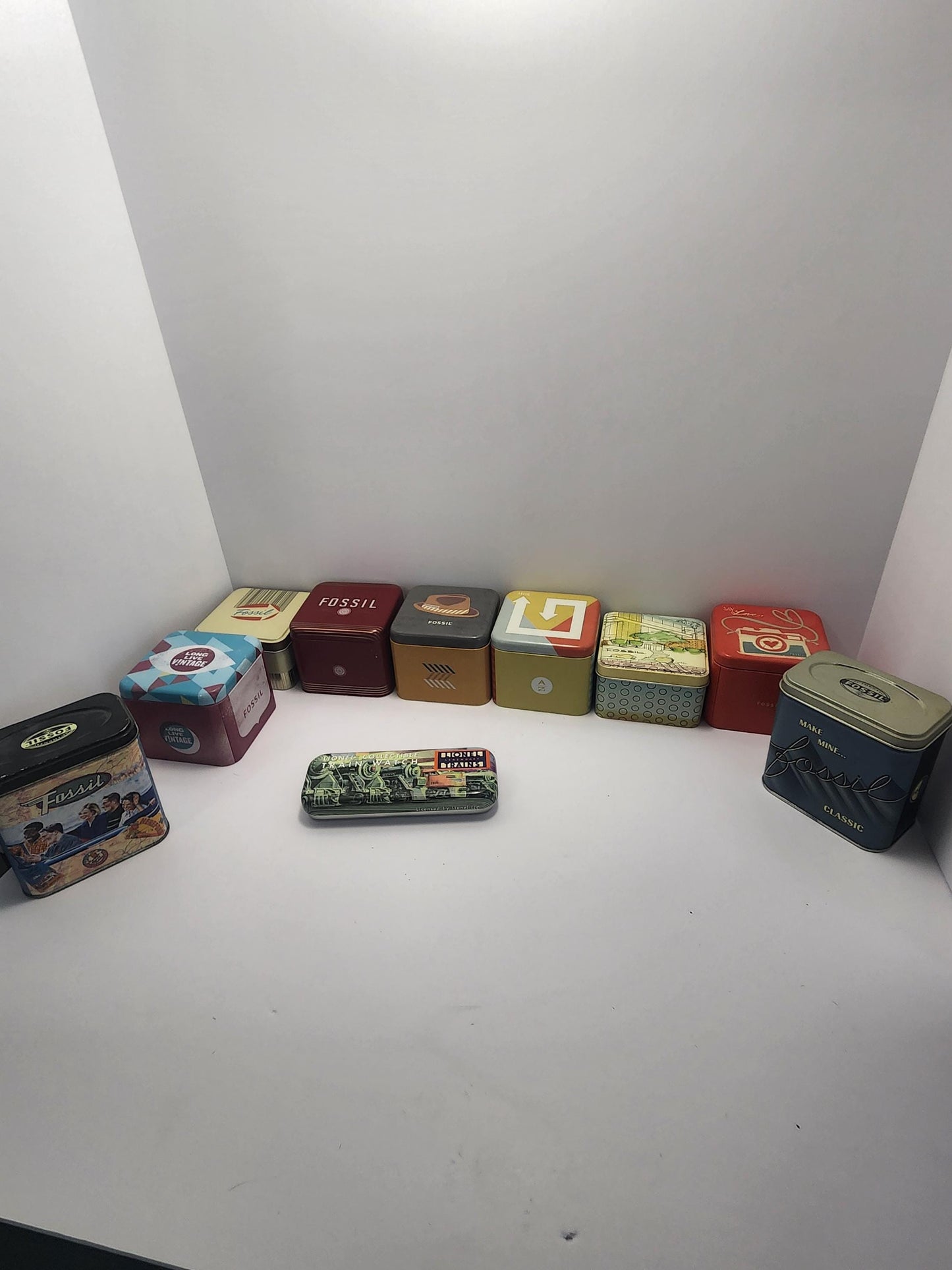 Vintage Fossil Watch Tins - Fossil - Fossil Watch - Watch Tins - Tins - Vintage Tins - Dr Seuss - Dr Seuss Watch - Vintage Tins