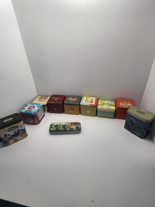Vintage Fossil Watch Tins - Fossil - Fossil Watch - Watch Tins - Tins - Vintage Tins - Dr Seuss - Dr Seuss Watch - Vintage Tins