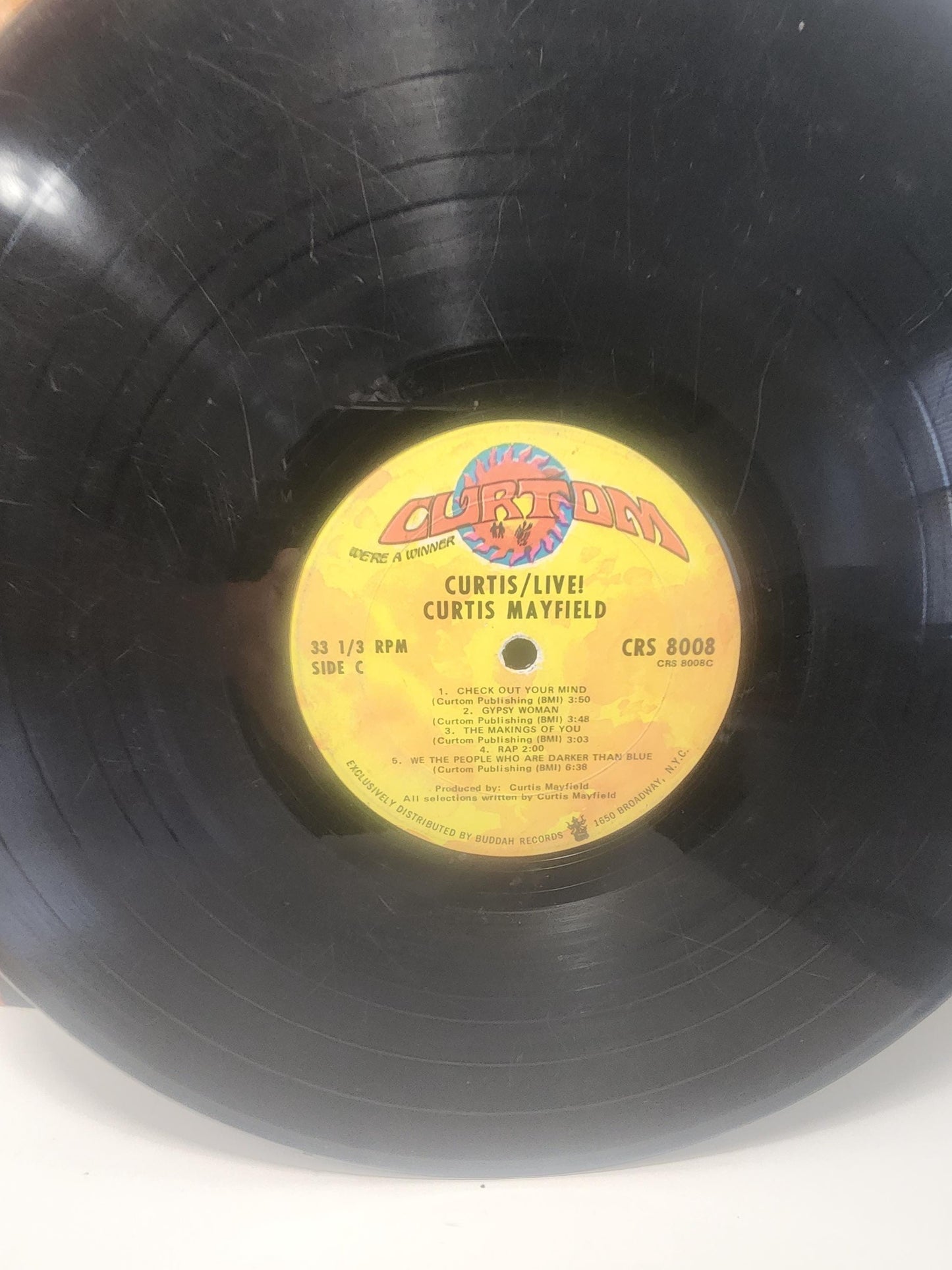 Curtis Mayfield Super Fly Vintage 1960s 197s Vinyl Record - Records - Vinyl - Music - Vinyl Records - LP - LP Records - Super Fly - Mayfield