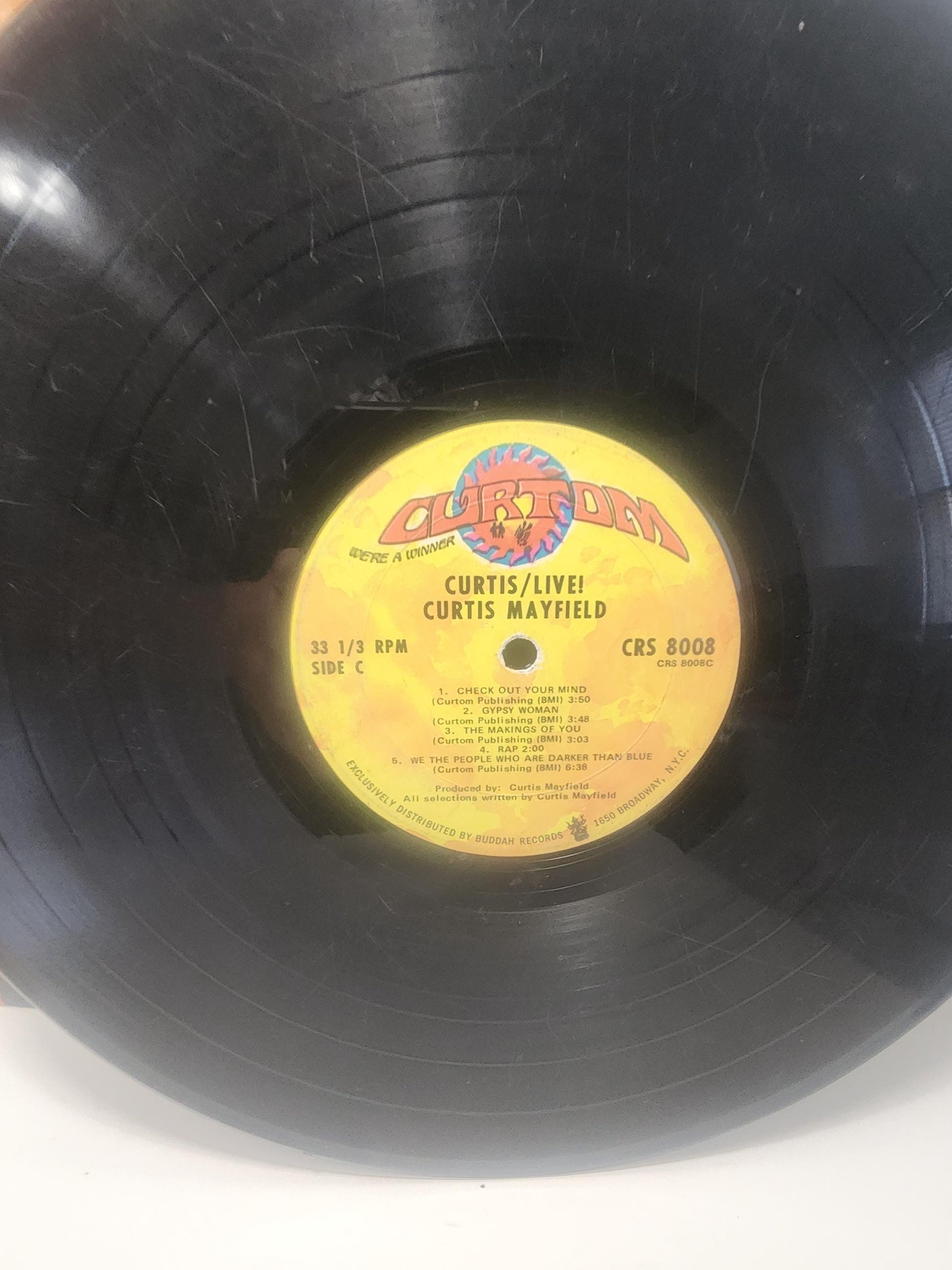 Curtis Mayfield Super Fly Vintage 1960s 197s Vinyl Record - Records - Vinyl - Music - Vinyl Records - LP - LP Records - Super Fly - Mayfield