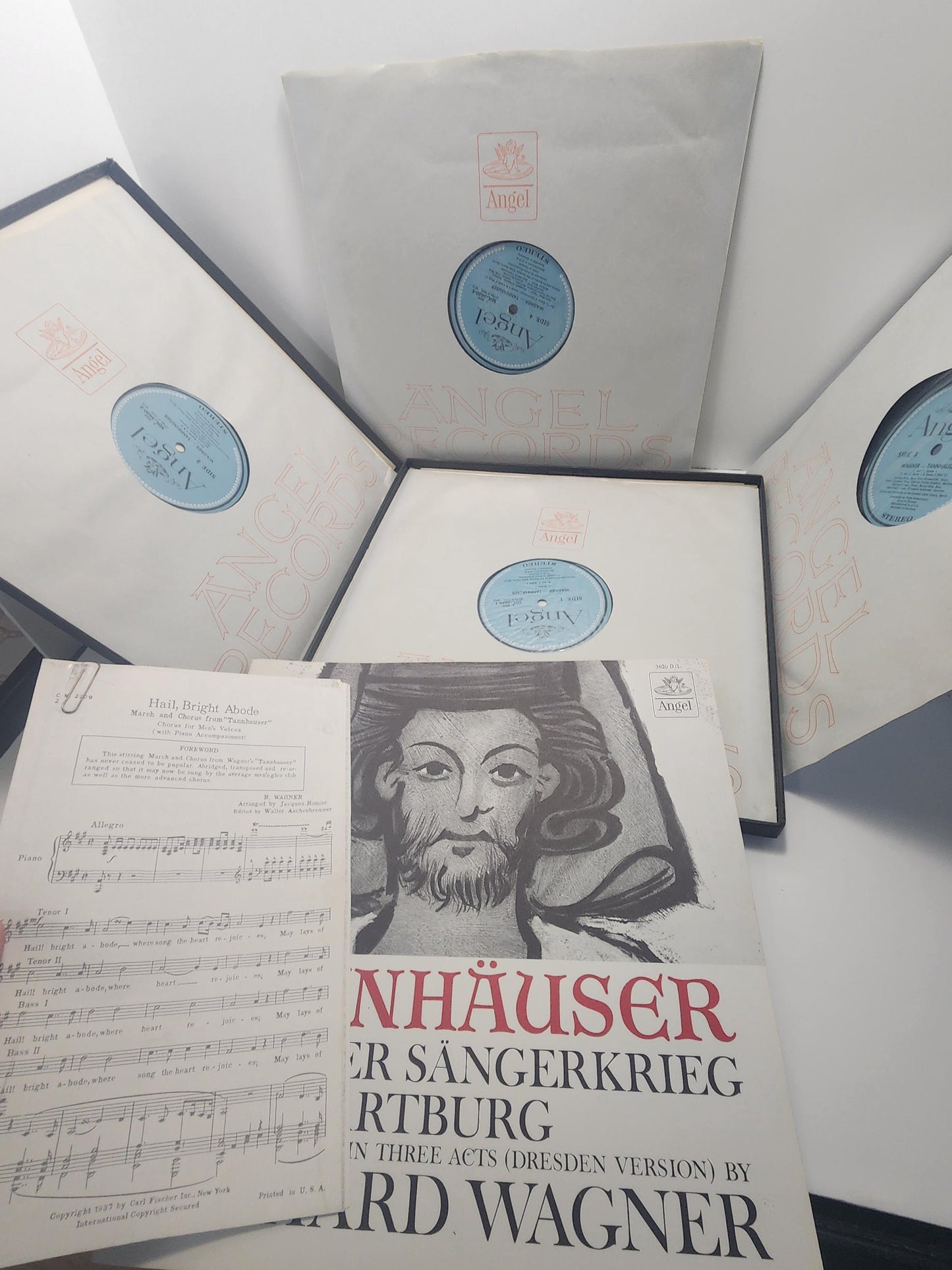 Wagner Tannhauser 1960s Vinyl LP Record Set - Record Sets - Records - Vinyl - LP Records - Vinyl Records - Tannhauser - Wagner Tannhauser