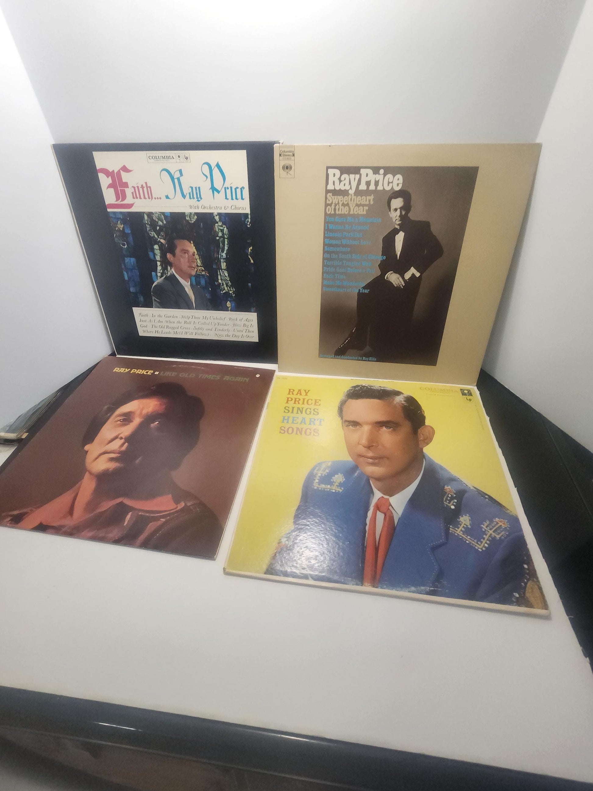 Ray Price 1960s 1970s Vinyl LP Records LOT of 4 - Records - Vinyl Records - Vinyl LP Records - Ray Price - Ray Price Records
