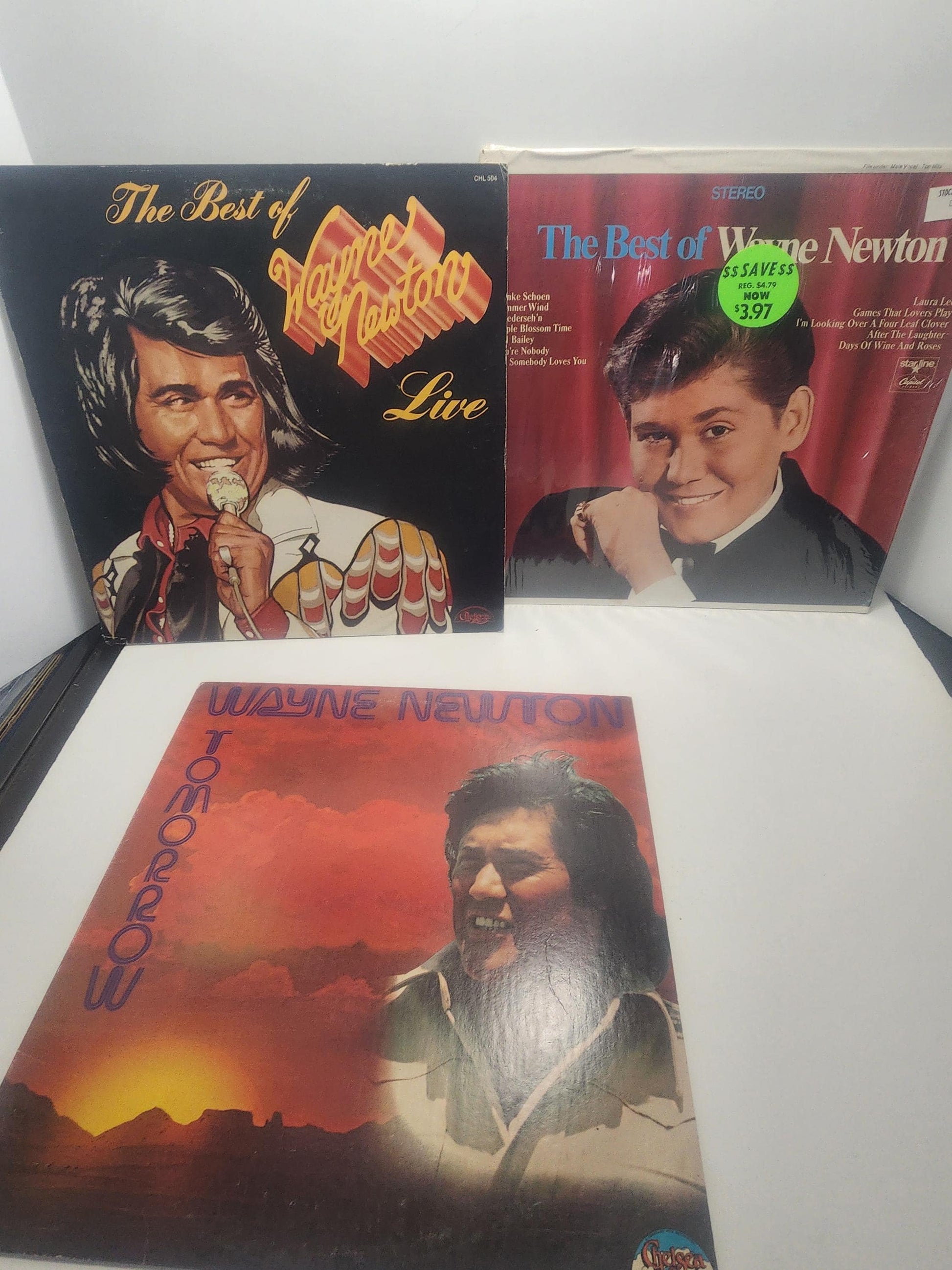 Wayne Newton 1970s Vintage Vinyl LP Records LOT Of 3 - Wayne Newton - Wayne Newton Records - Vinyl - Vinyl LP Records - Vinyl Records - LPs