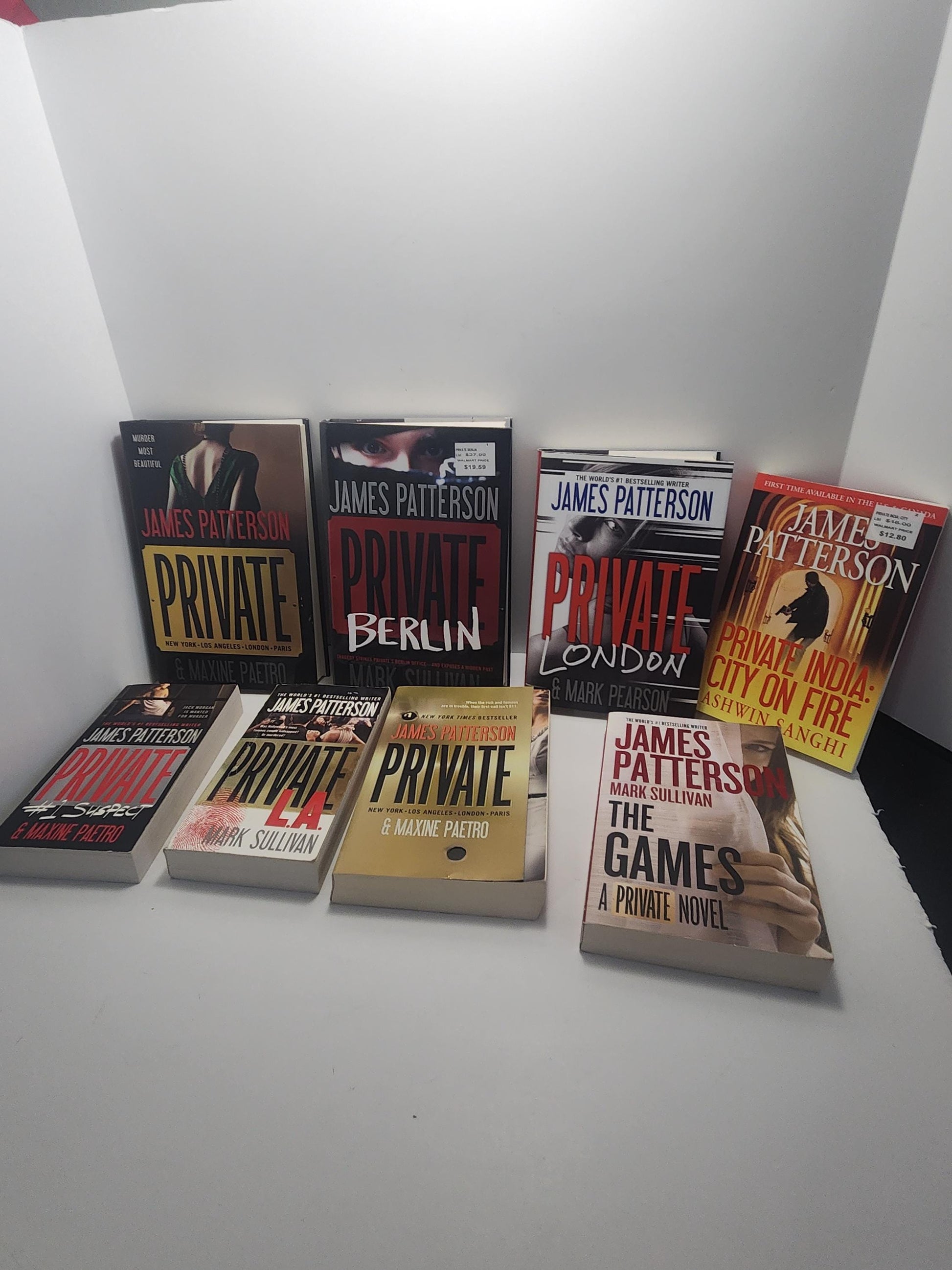 James Patterson Private I Book Series LOT of 8 - James Patterson - Books - Book Series - Private I - James Patterson Books - New York Best