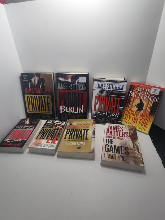 James Patterson Private I Book Series LOT of 8 - James Patterson - Books - Book Series - Private I - James Patterson Books - New York Best