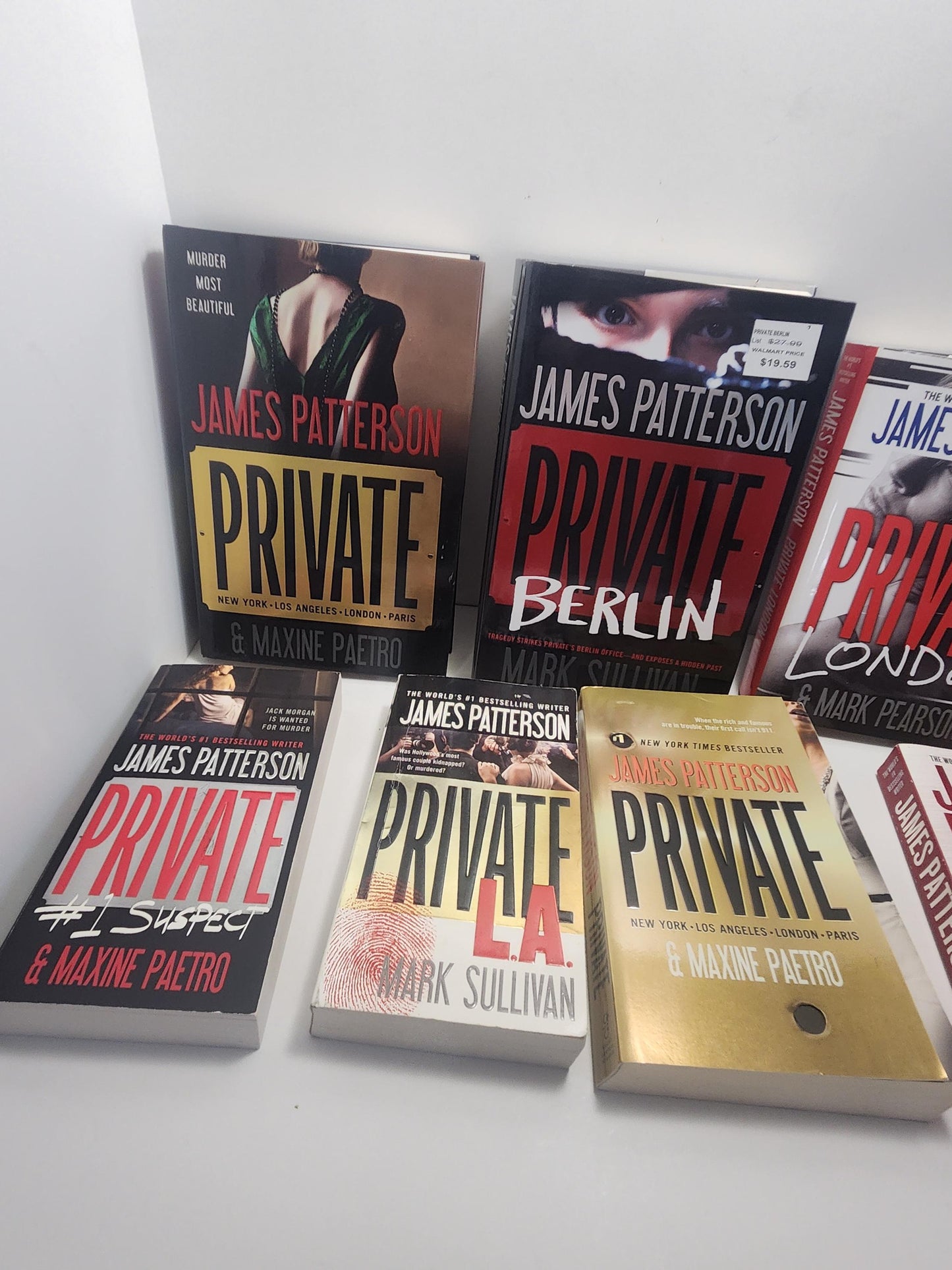 James Patterson Private I Book Series LOT of 8 - James Patterson - Books - Book Series - Private I - James Patterson Books - New York Best
