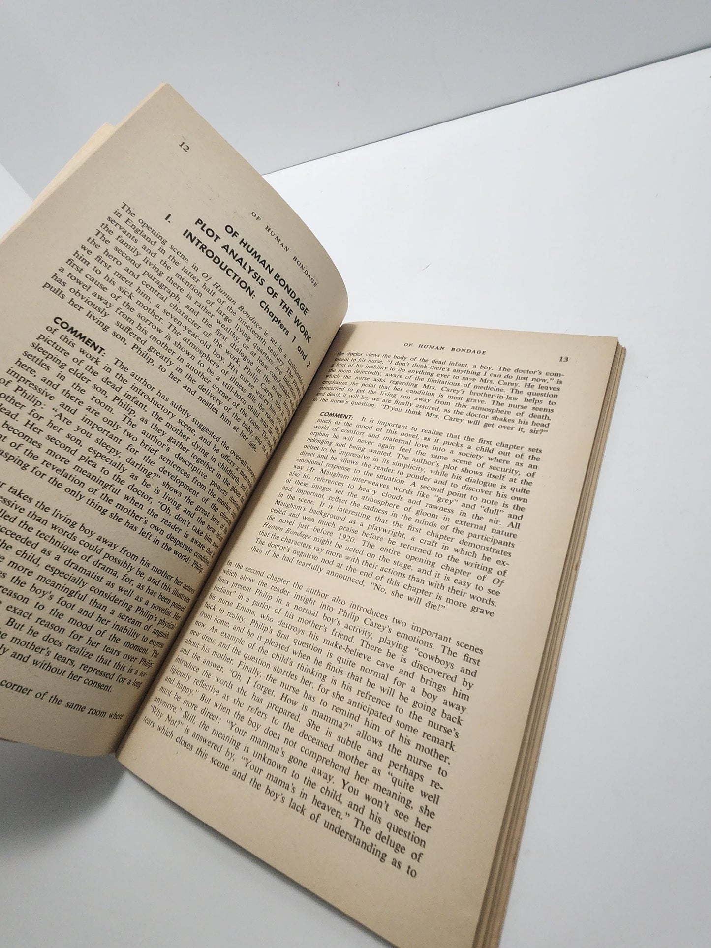 Monarch Review Notes & Study Guide for W. Somerset Maugham's novel, Of Human Bondage - Bondage - Books - Monarch Review - Somerset Maugham