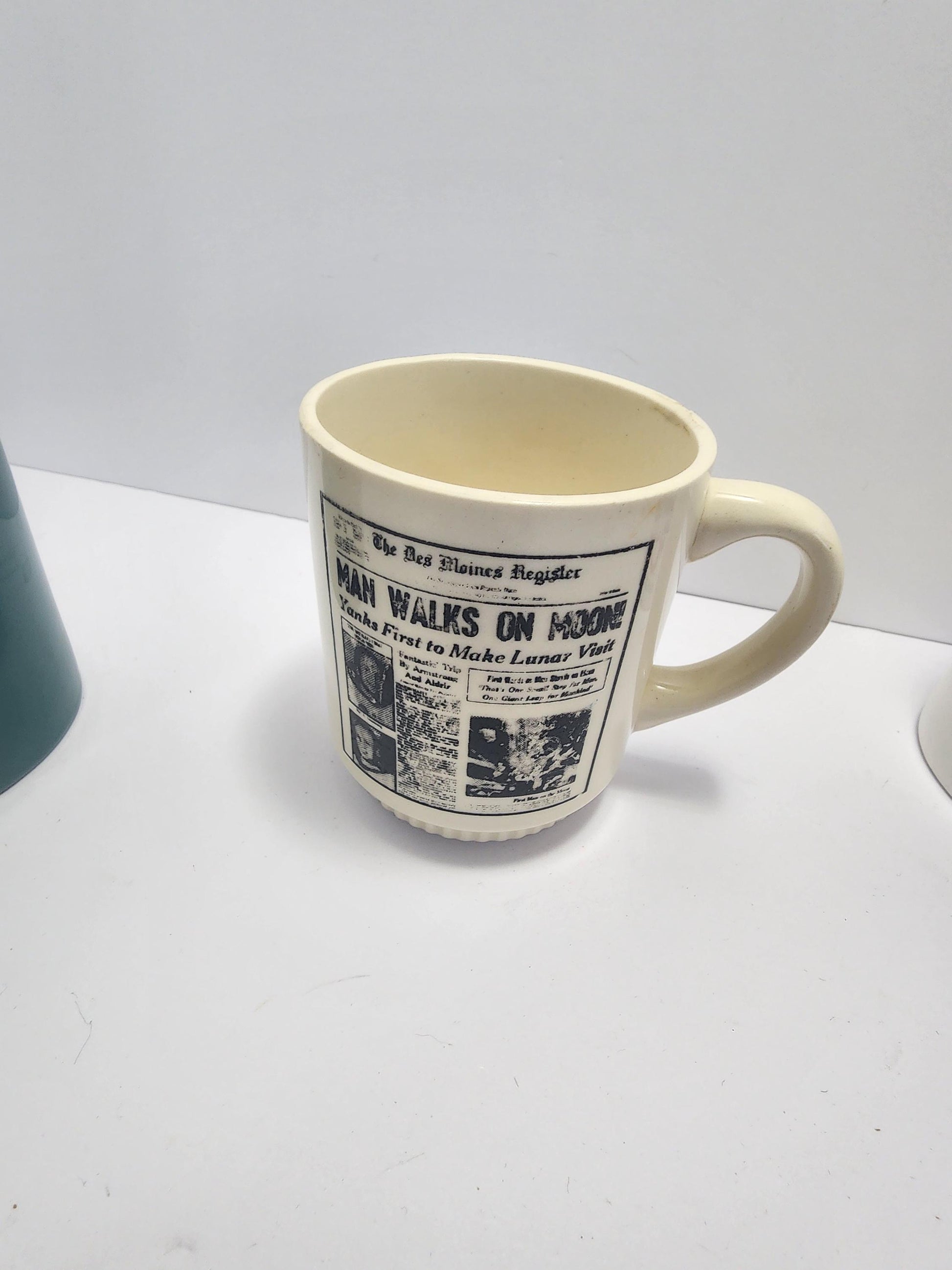 Man Walks On The Moon Vintage Newspaper Advertisment Coffee Mug - Mugs - Gift Mug - Nasa - Space - Moon - Newspaper - Des Moines
