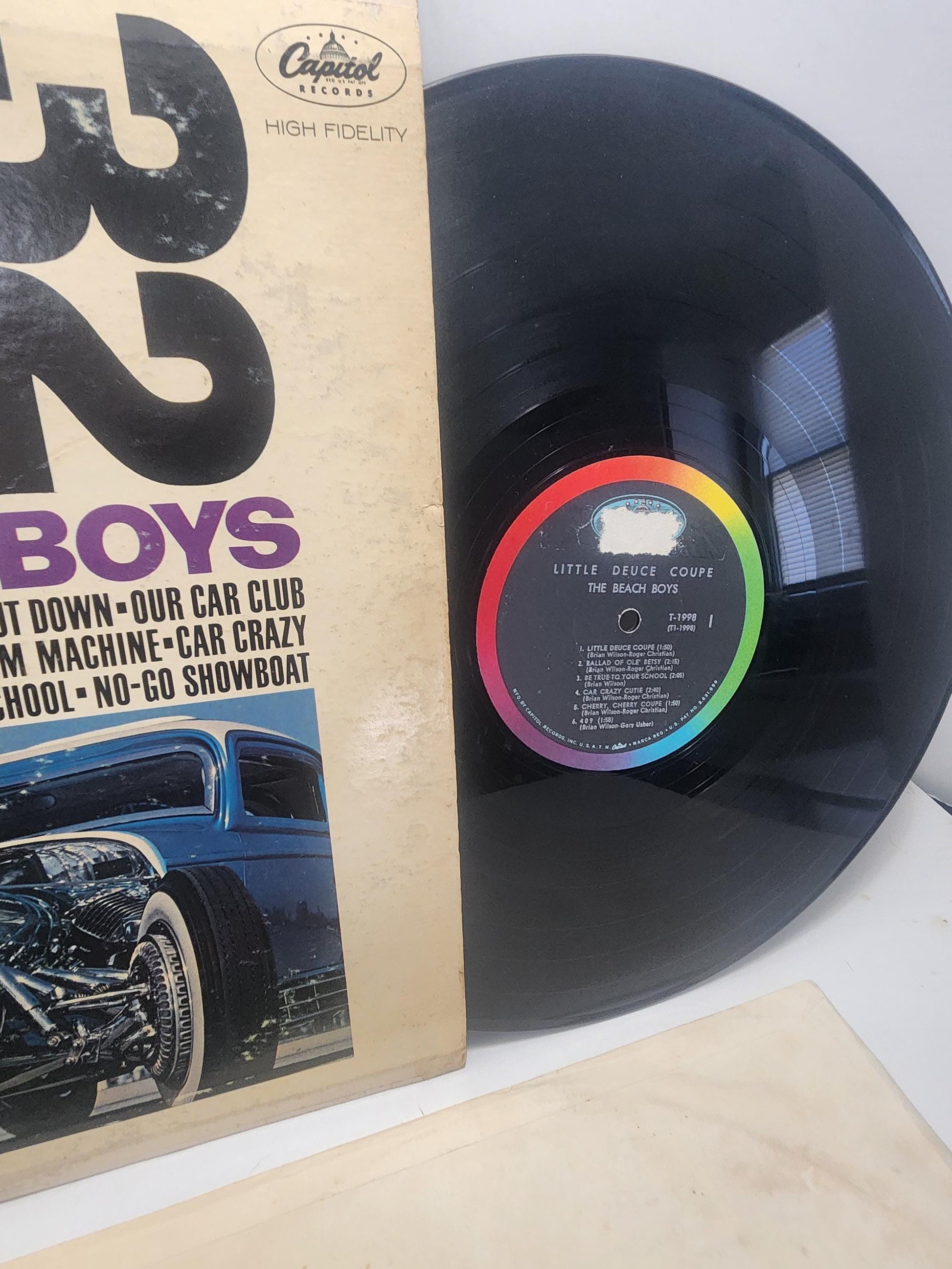 The Beach Boys 1970s Little Deuce Coupe Vinyl Record - The Beach Boys - Beach Boys - Little Deuce - Vinyl - LP Records - Records