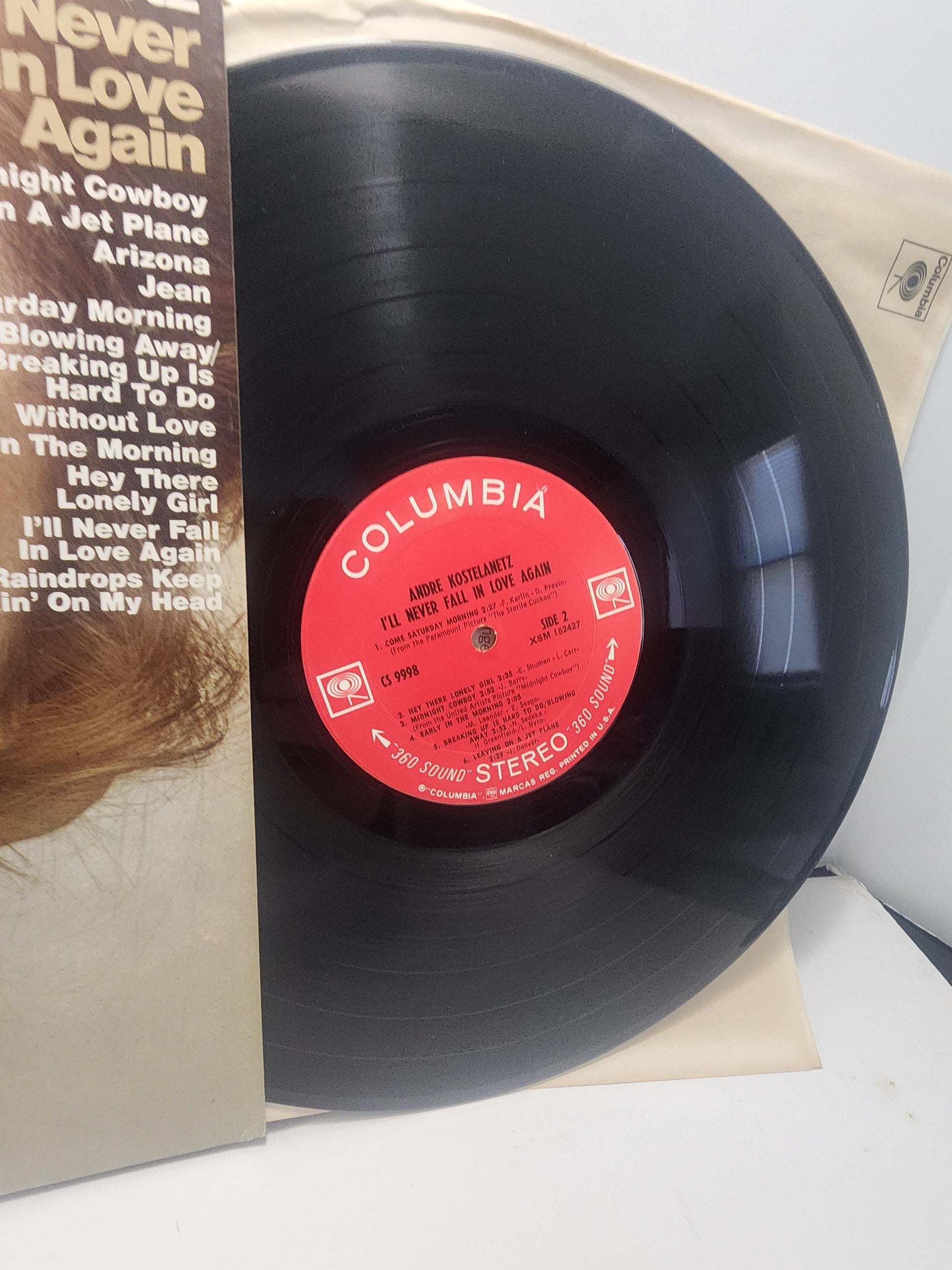 Andre Kostelanetz I'll Never Fall In Love Again Vintage 1970s Vinyl LP Record - Records - Music - Vintage Music - Andre Kostelanetz - Love