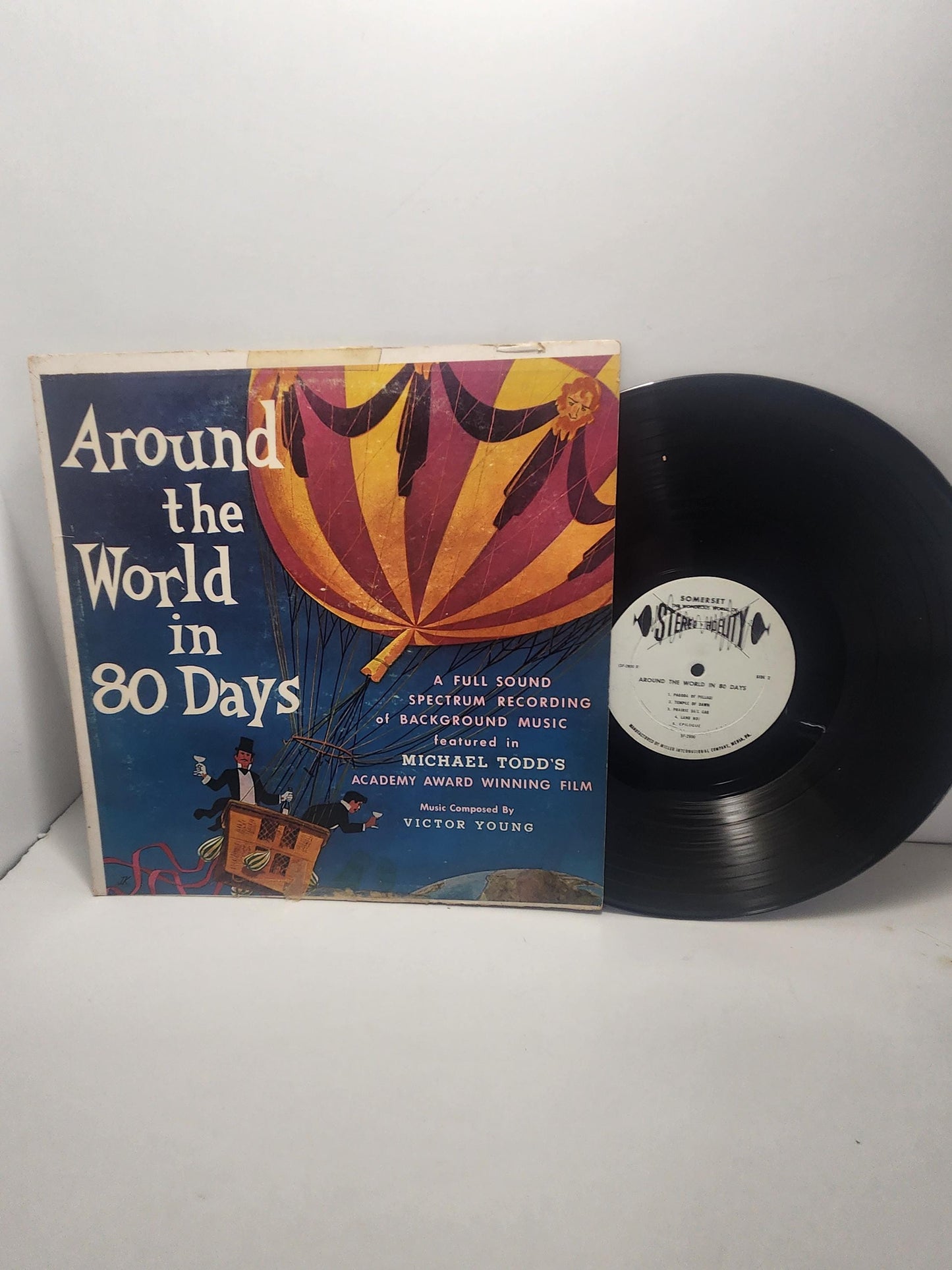 Vintage Around The World In 80 Days Vinyl LP Record - Records - Vinyl - Vinyl Record - Around The World - Around The World In 80 Days