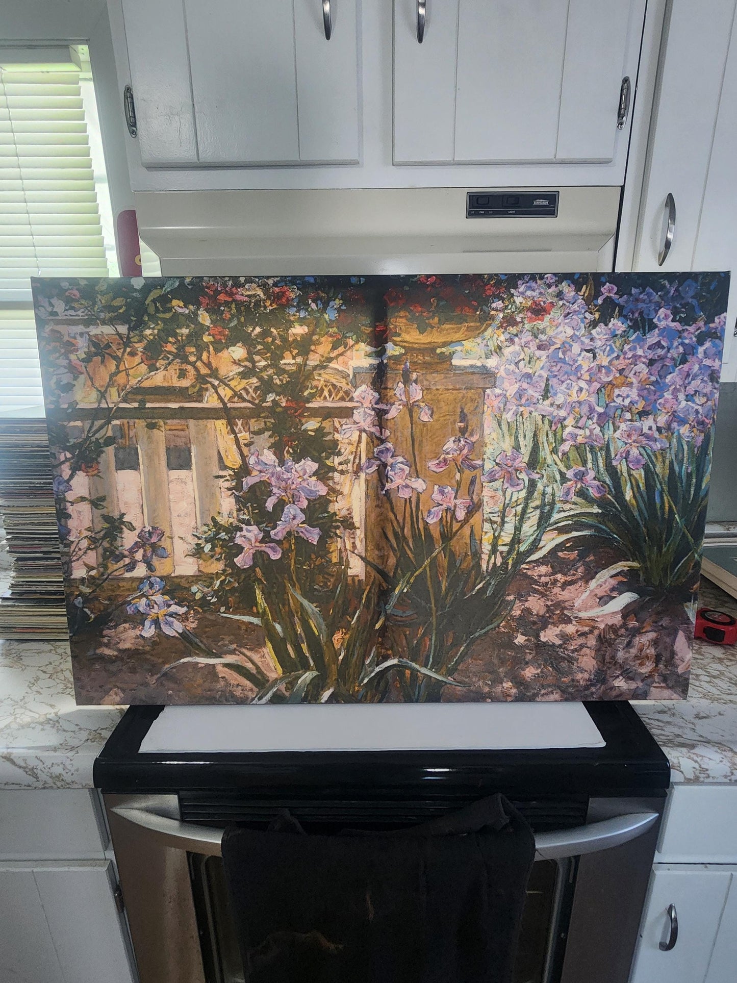 Vibrant Vintage Flowers Painting 36x24 - Photos - Framed Art - Art - Wall Decor - Painting - Flowers - Garden - Picture Frames