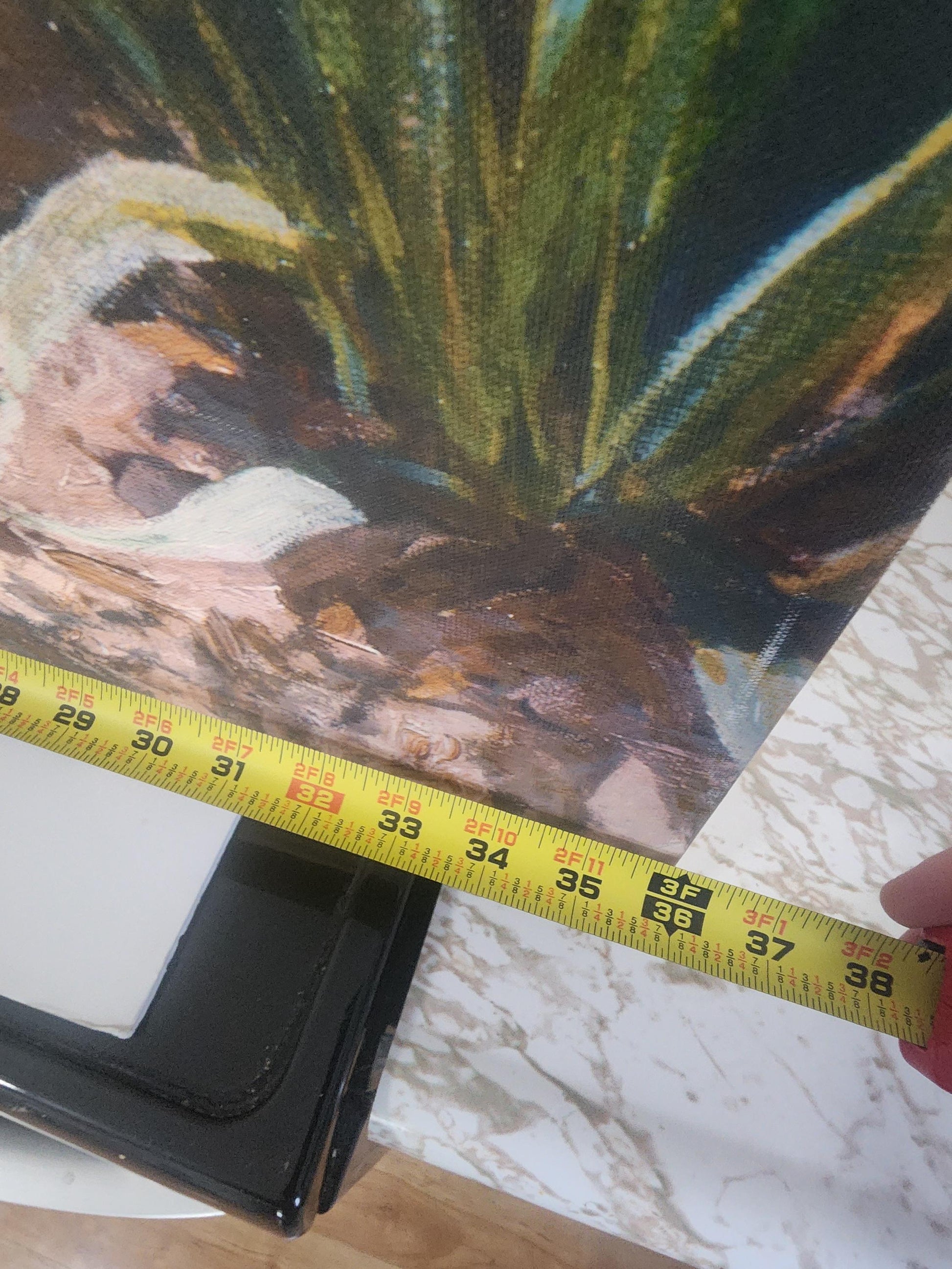 Vibrant Vintage Flowers Painting 36x24 - Photos - Framed Art - Art - Wall Decor - Painting - Flowers - Garden - Picture Frames