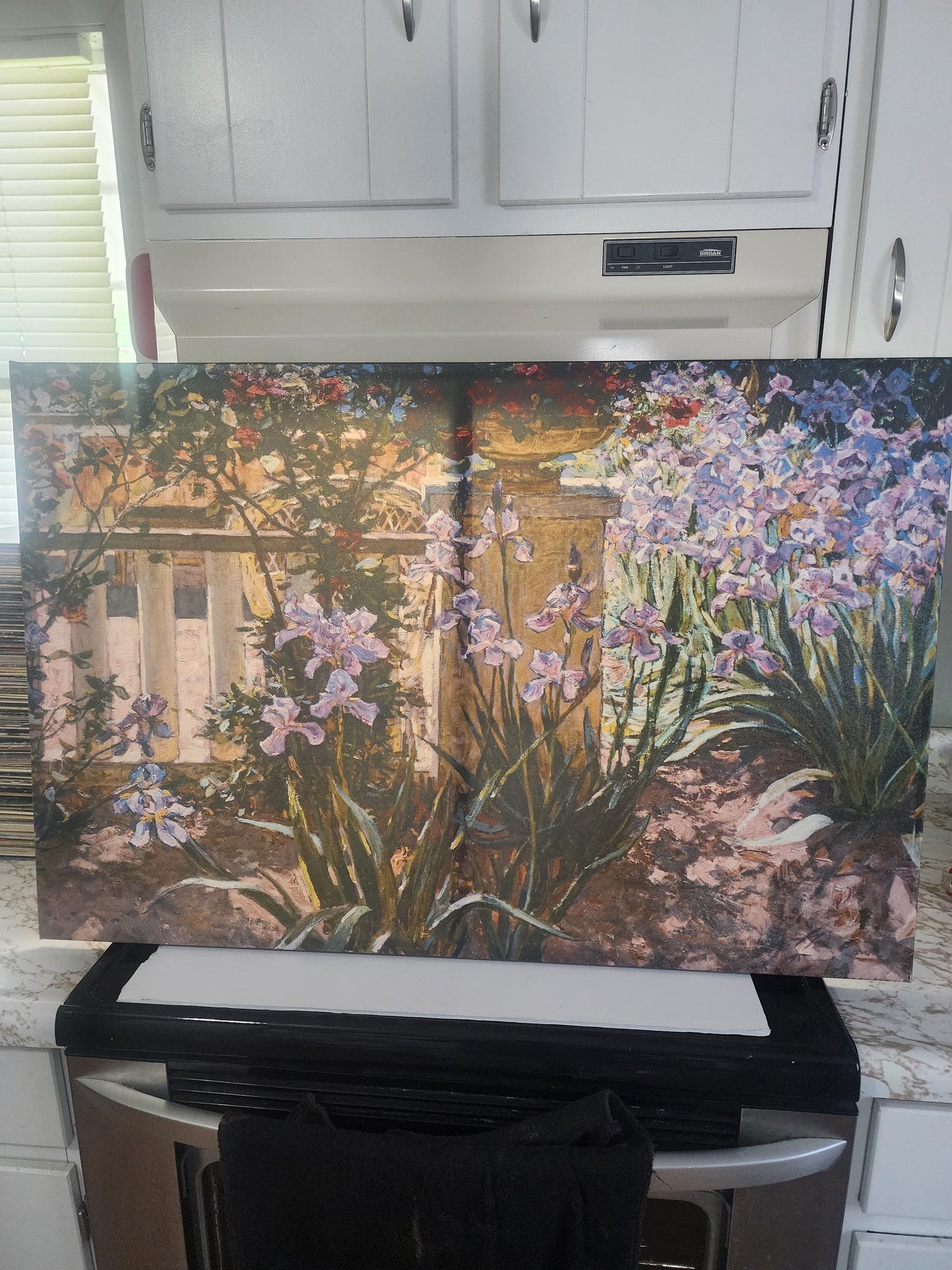 Vibrant Vintage Flowers Painting 36x24 - Photos - Framed Art - Art - Wall Decor - Painting - Flowers - Garden - Picture Frames