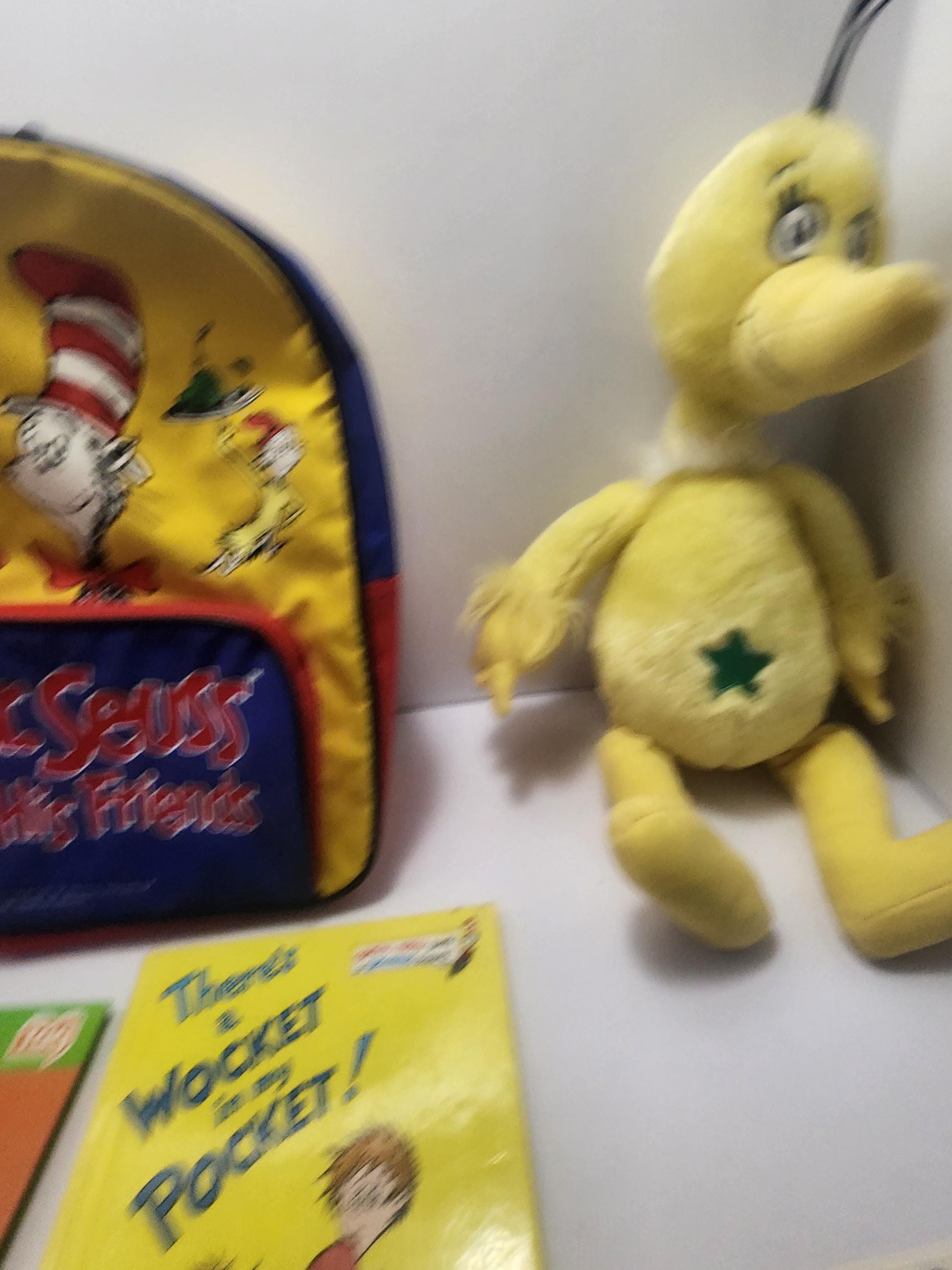 Vintage Classic 1997 Dr Suess Cat In The Hat Small Bookbag Gift Set - Dr Seuss - Bookbag - Dr Seuss Bookbag - Vintage Bags