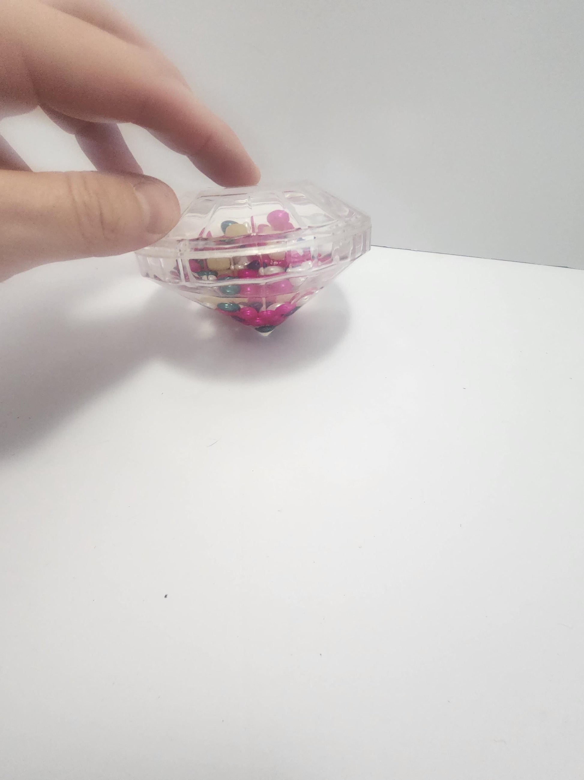 Spinning Top Clear See Through Vintage Toy - Tops - Spinners - Spin Toys - Spinning Top - Toys