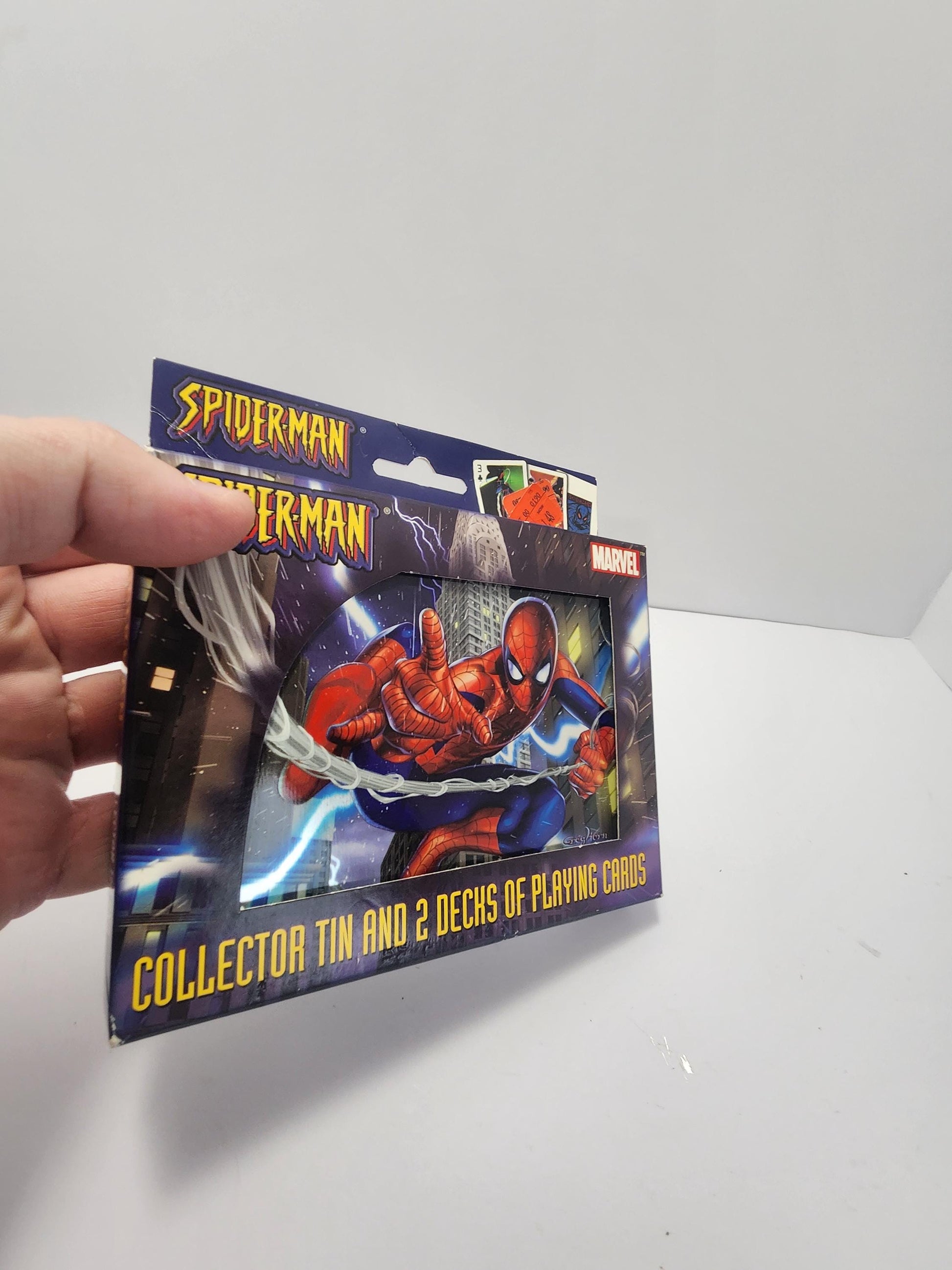 Spiderman Marvel Collector Tin with 2 Set Of Playing Card Decks - Cards - Card Games - Playing Cards - Tins - Marvel - Spiderman