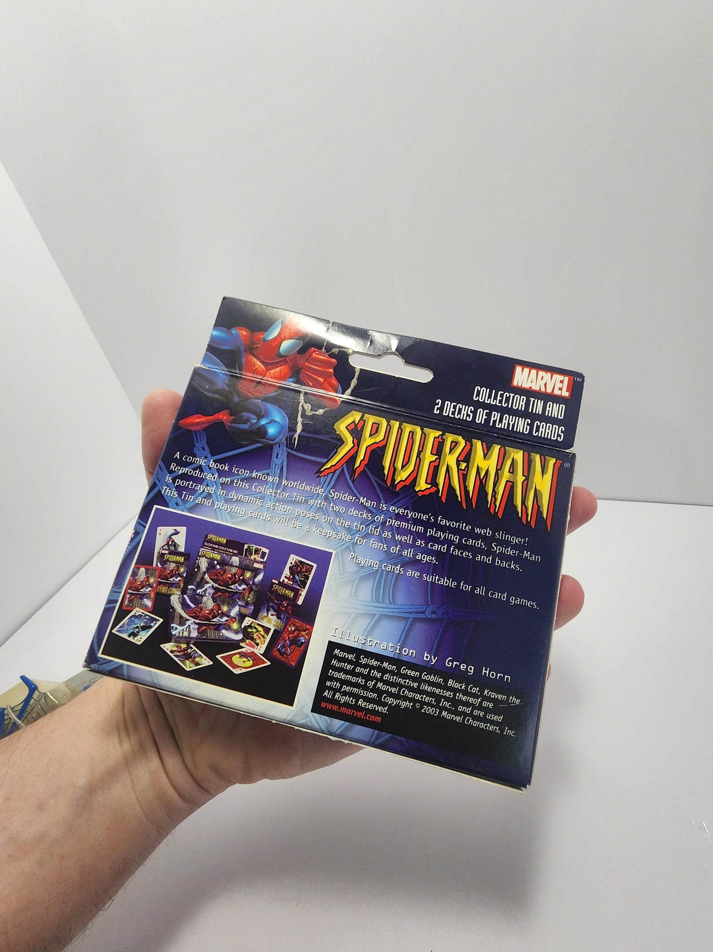 Spiderman Marvel Collector Tin with 2 Set Of Playing Card Decks - Cards - Card Games - Playing Cards - Tins - Marvel - Spiderman