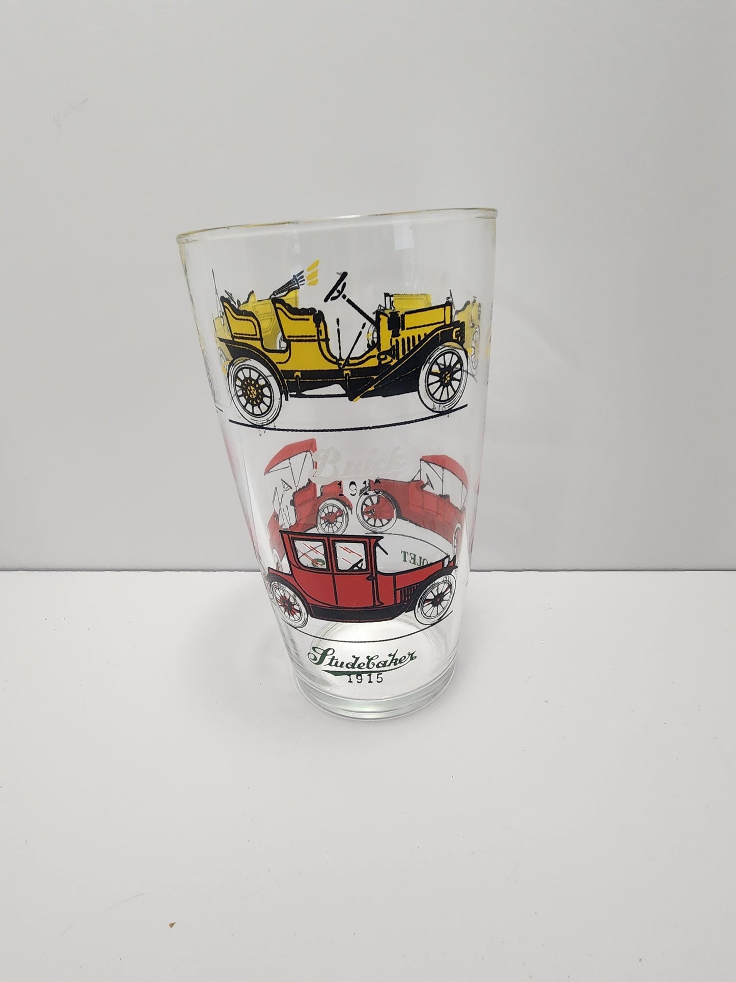 Hazel Atlas Vintage 1980s Classic Car Character Glass - Hazel Atlas - Glasses - Automotive - Classic Cars - Tumblers - Vintage Cars - Barwar