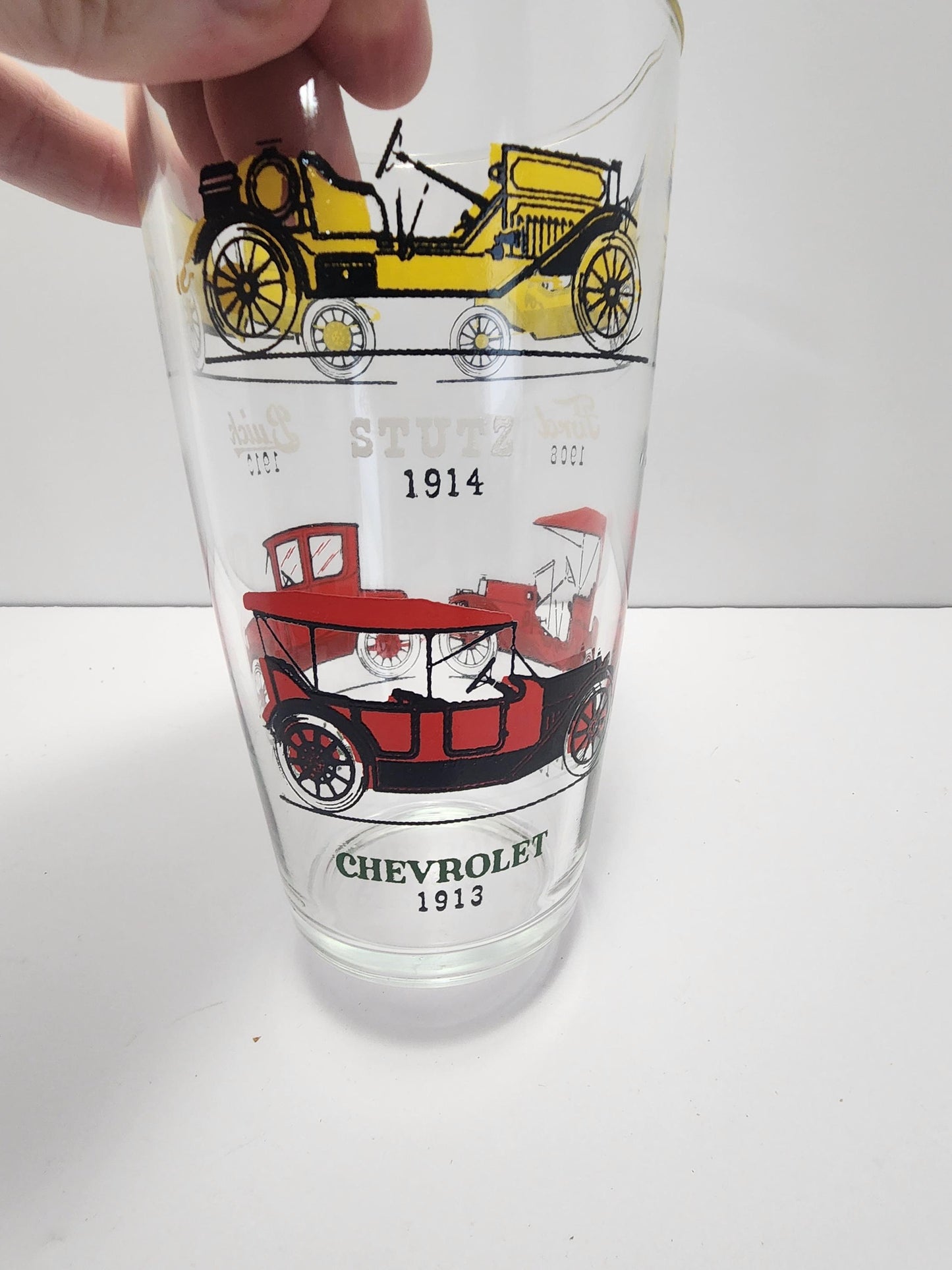 Hazel Atlas Vintage 1980s Classic Car Character Glass - Hazel Atlas - Glasses - Automotive - Classic Cars - Tumblers - Vintage Cars - Barwar