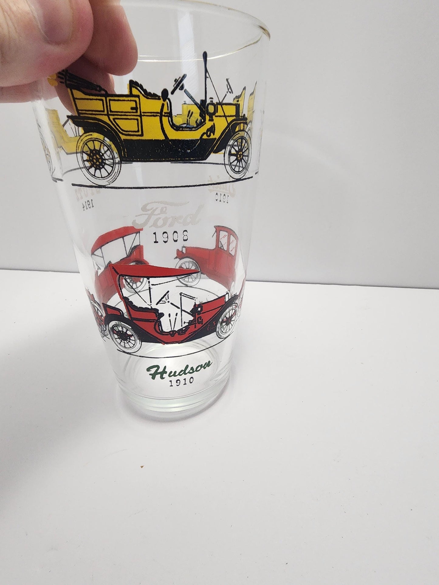 Hazel Atlas Vintage 1980s Classic Car Character Glass - Hazel Atlas - Glasses - Automotive - Classic Cars - Tumblers - Vintage Cars - Barwar
