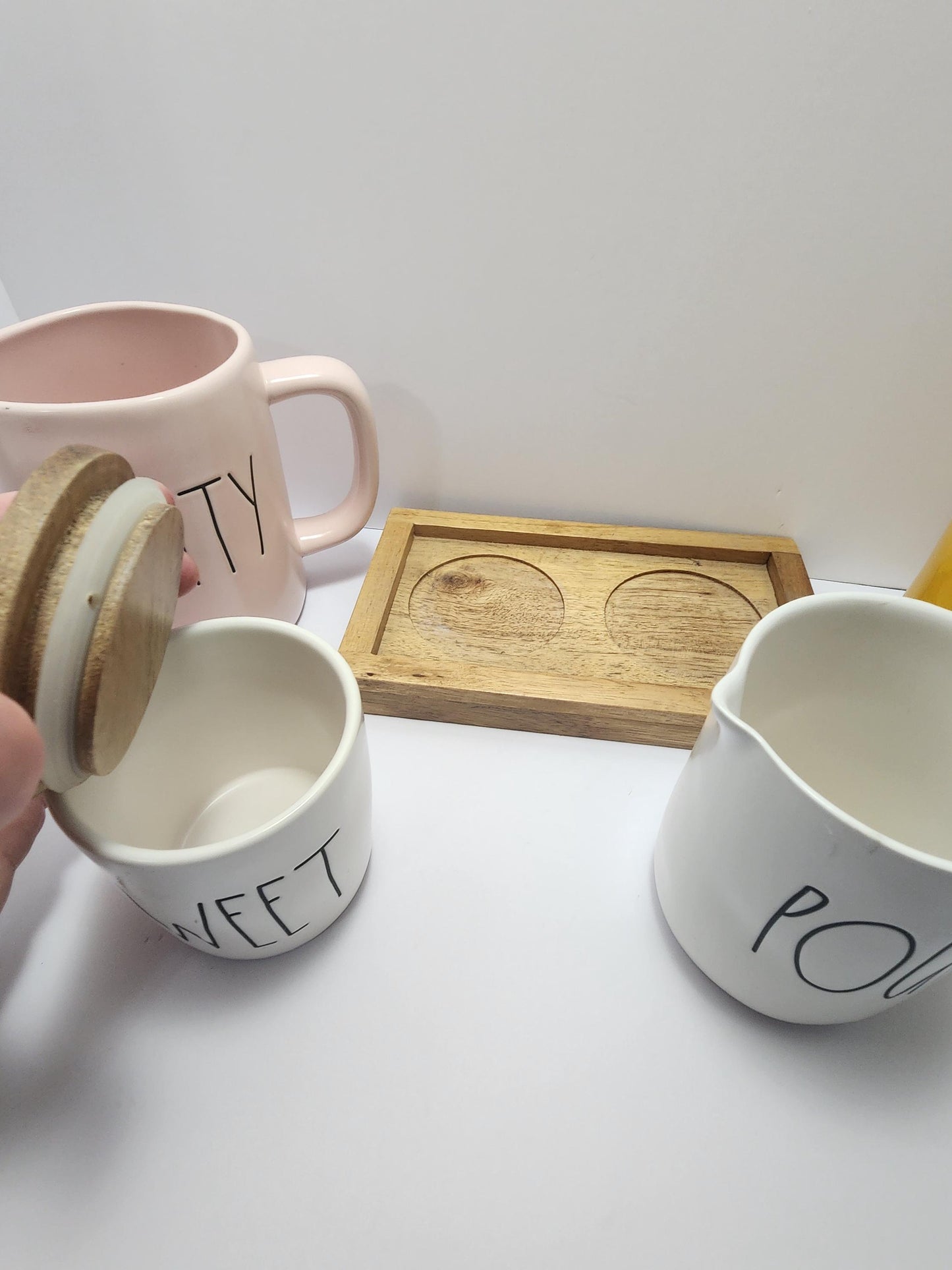 Rae Dunn Pottery Coffee Mugs - Positive Vibes - Sunflowers - Sunshine - Rae Dunn - Mugs - Coffee Mugs - Namaste - Yoga - Gift Mugs