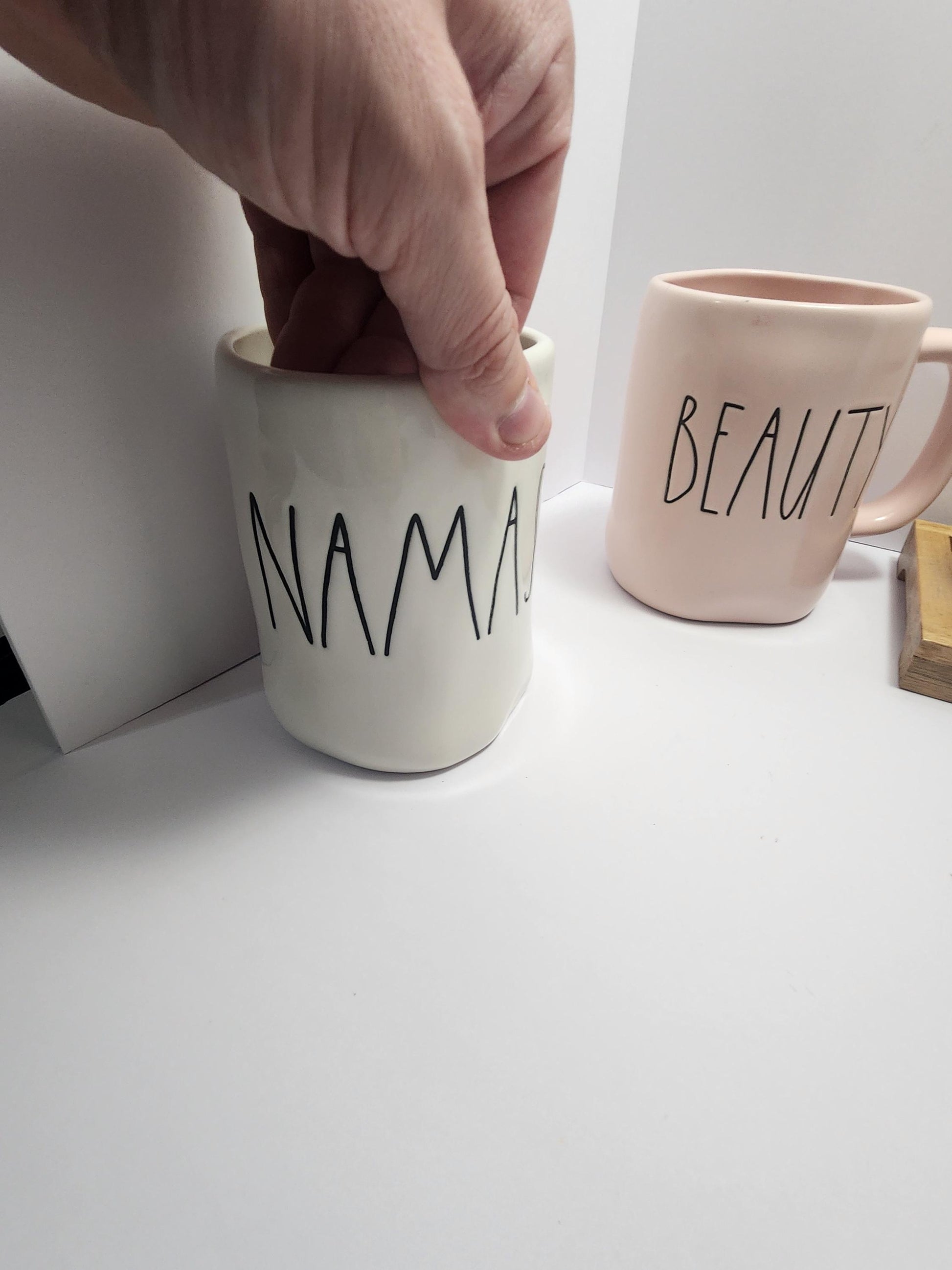 Rae Dunn Pottery Coffee Mugs - Positive Vibes - Sunflowers - Sunshine - Rae Dunn - Mugs - Coffee Mugs - Namaste - Yoga - Gift Mugs