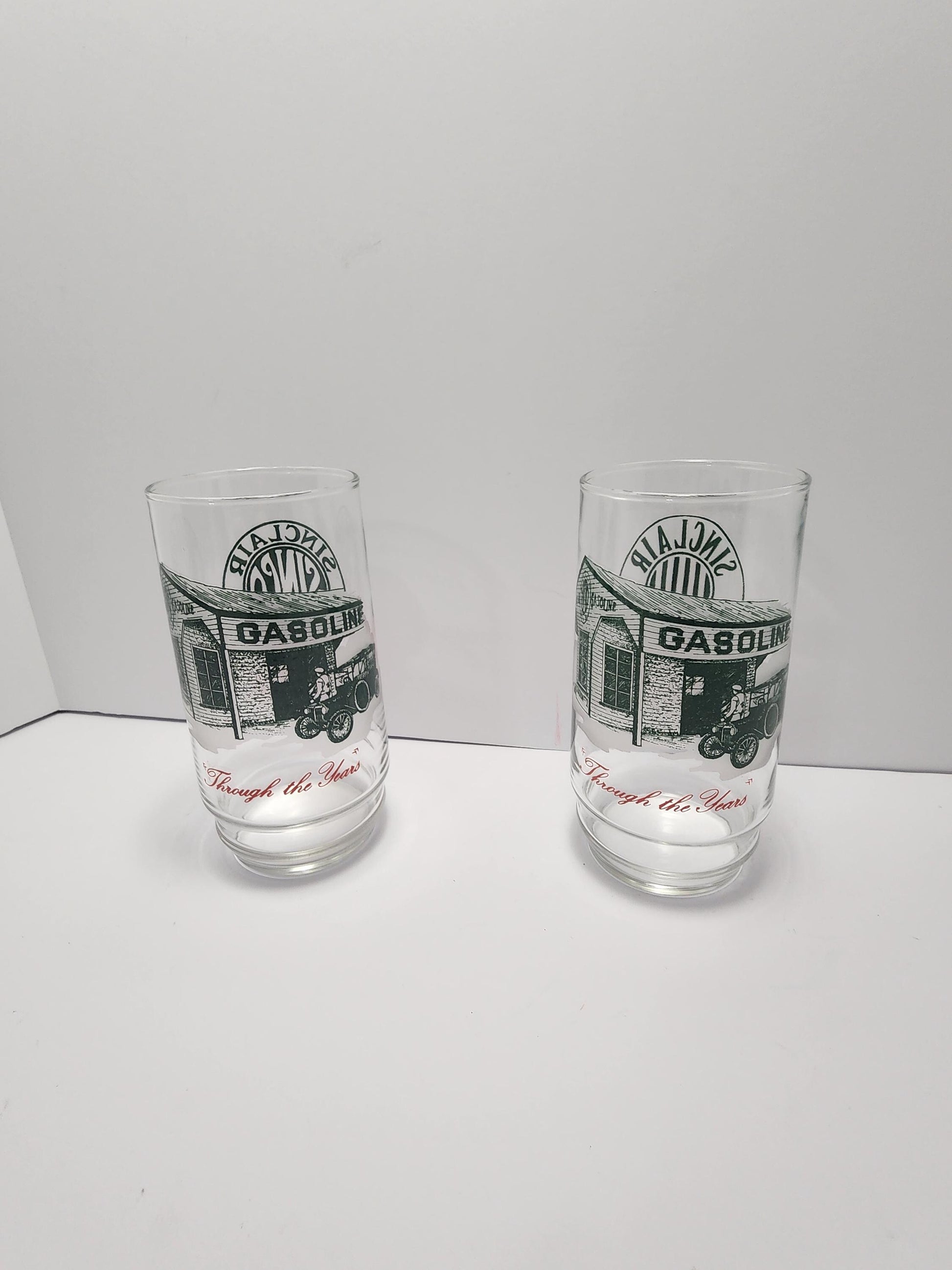 Sinclair Glass - 1919 Sinclair Glass - Through The Years Sinclair Glass - Vintage Gasoline - Sinclair - Sinclair Memorbilla - Sinclair Glass