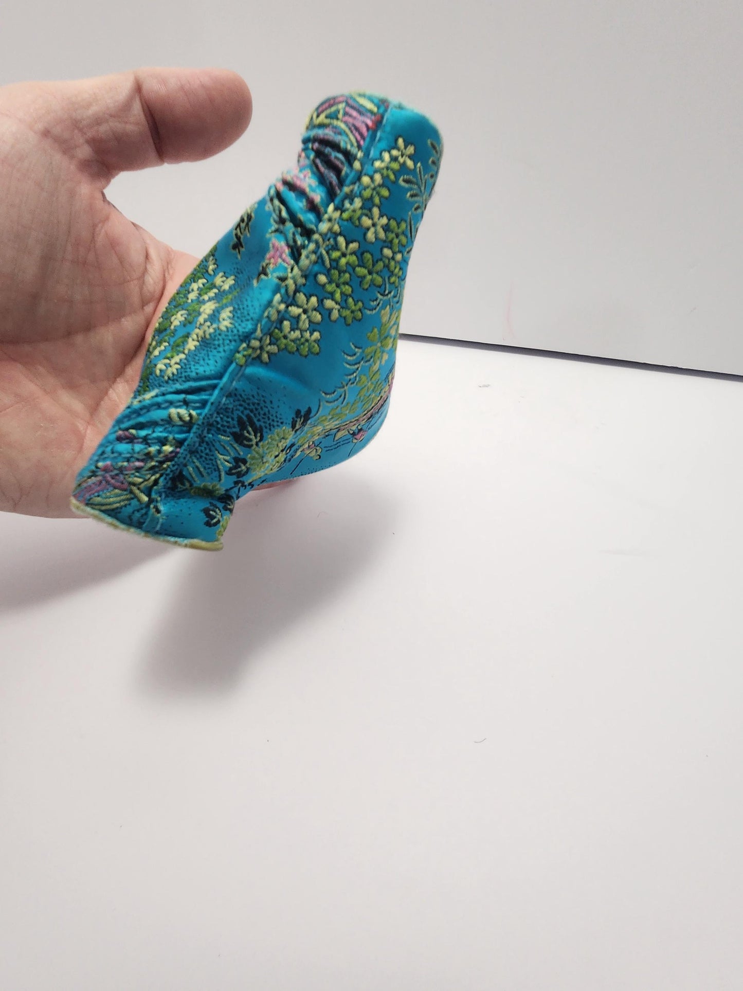 Turquoise Silk Indian Tapestry Bag - Bags - Silk Bag - Turquoise - Womens Bag - Coin Bag - Coin Purse - Silk Bag