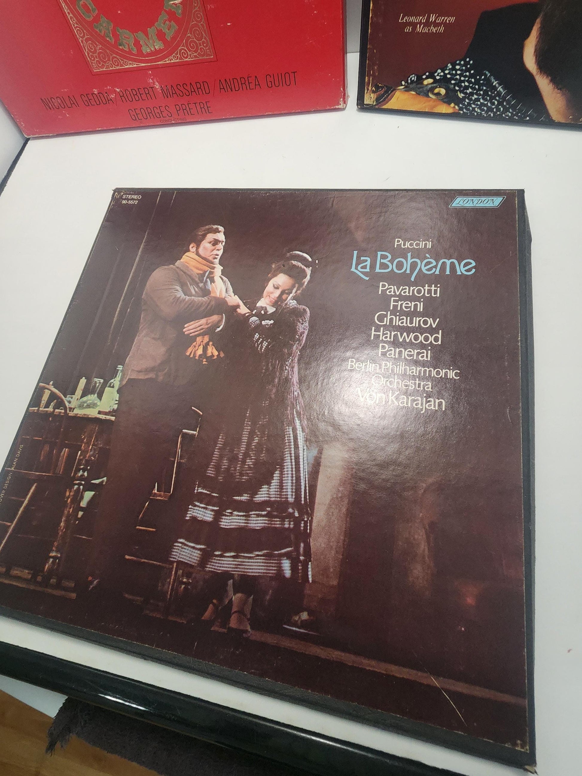 Vinyl Record Set Boxes 1960s - Macbeth - Callas Carmen - La Boheme - Vinyl - Records - Record Sets - Vintage Music - Music - LP Records