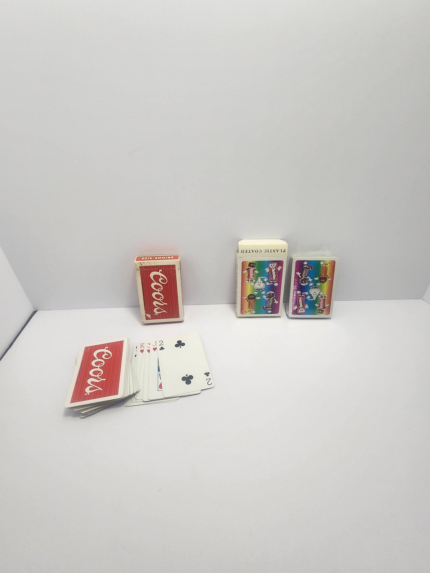 Themed 1990s Vintage Playing Card Decks - Cards - Card Decks - Playing Cards - Candy - Chocolate - Coors - Beer - Twizzlers - Advertisments