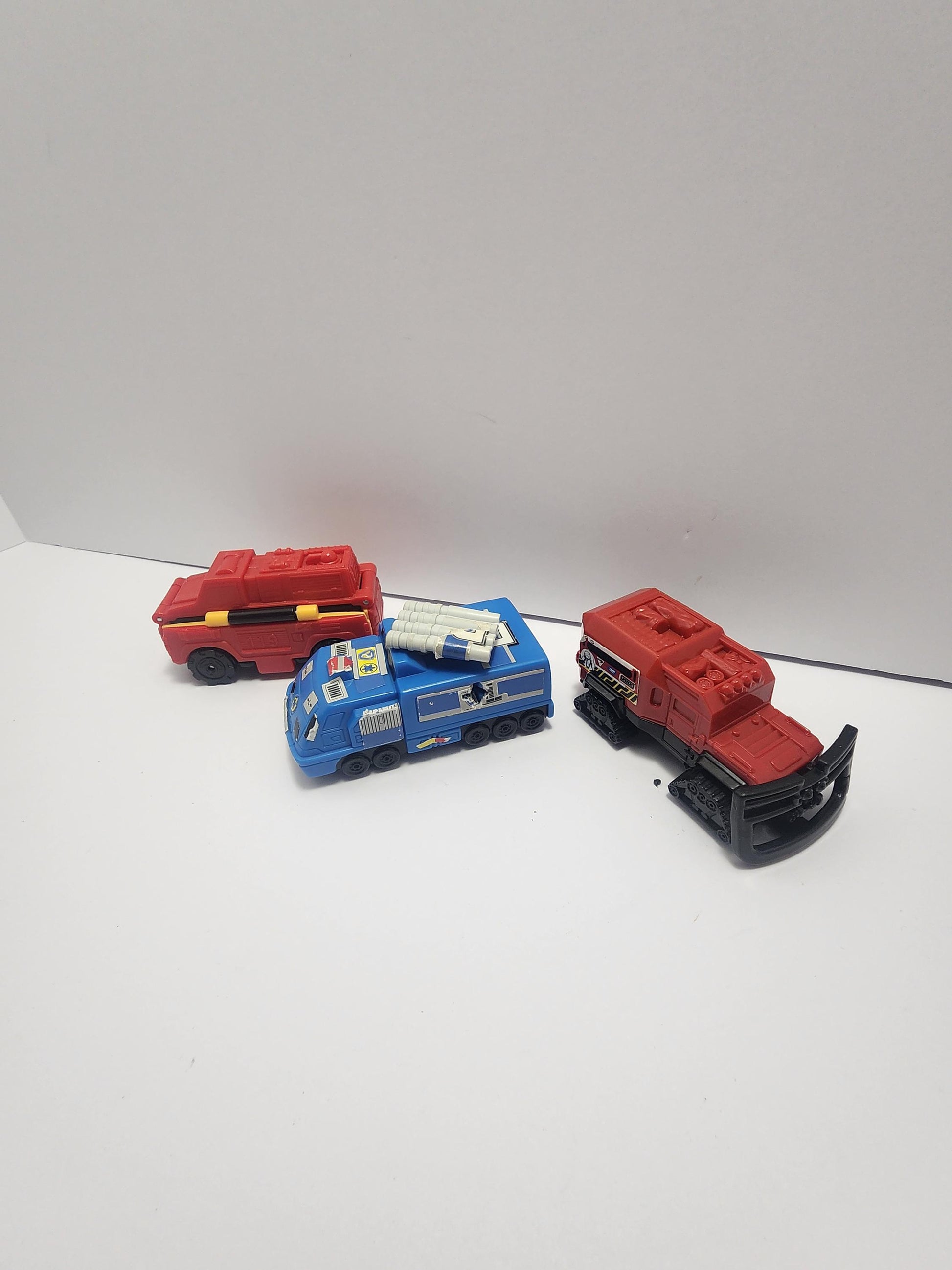 Toy Car LOT Of 3 - Mattel Cars - Power Ranger Cars - Power Ranger Toys - Flip Car - Vintage Cars - Toy Cars