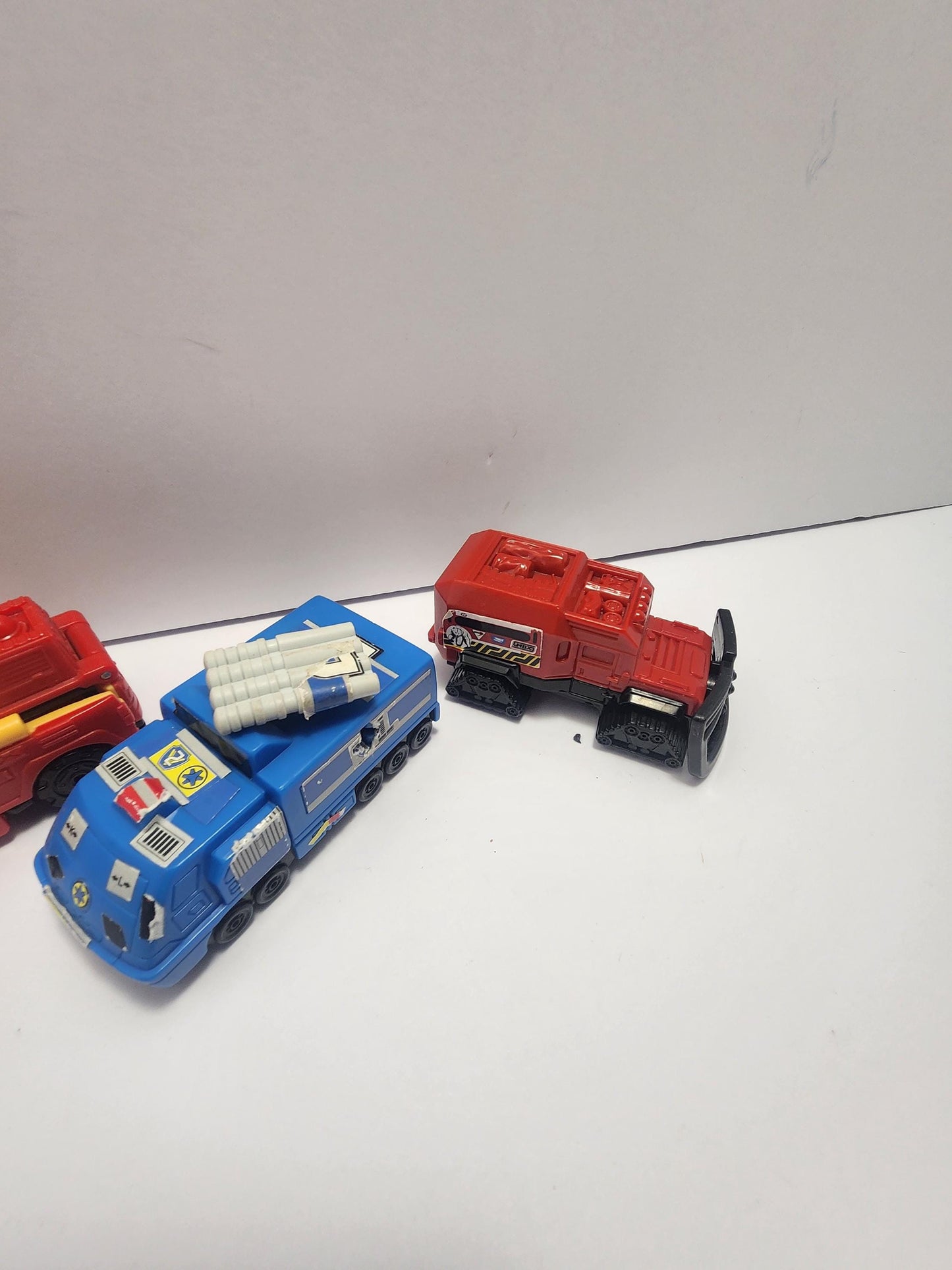 Toy Car LOT Of 3 - Mattel Cars - Power Ranger Cars - Power Ranger Toys - Flip Car - Vintage Cars - Toy Cars